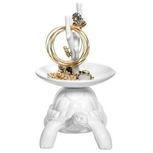 [product_category]-Qeeboo Turtle Carry Jewelry Tree Xs, White-Qeeboo-8052049056397-36008JW-QEE-1