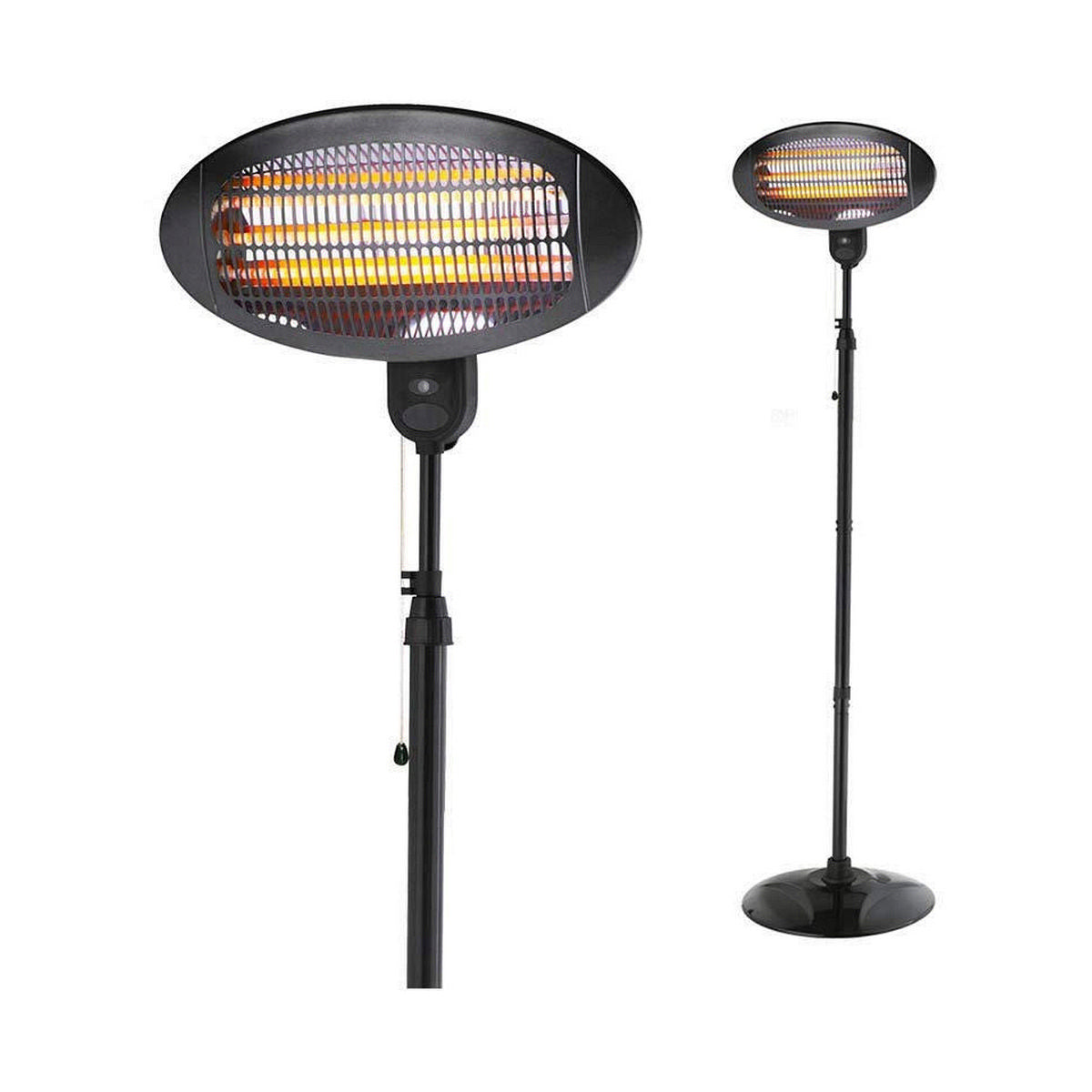 [product_category]-Quartz Heater EDM 07091 Black 2000 W-Bigbuy-S7900011-2