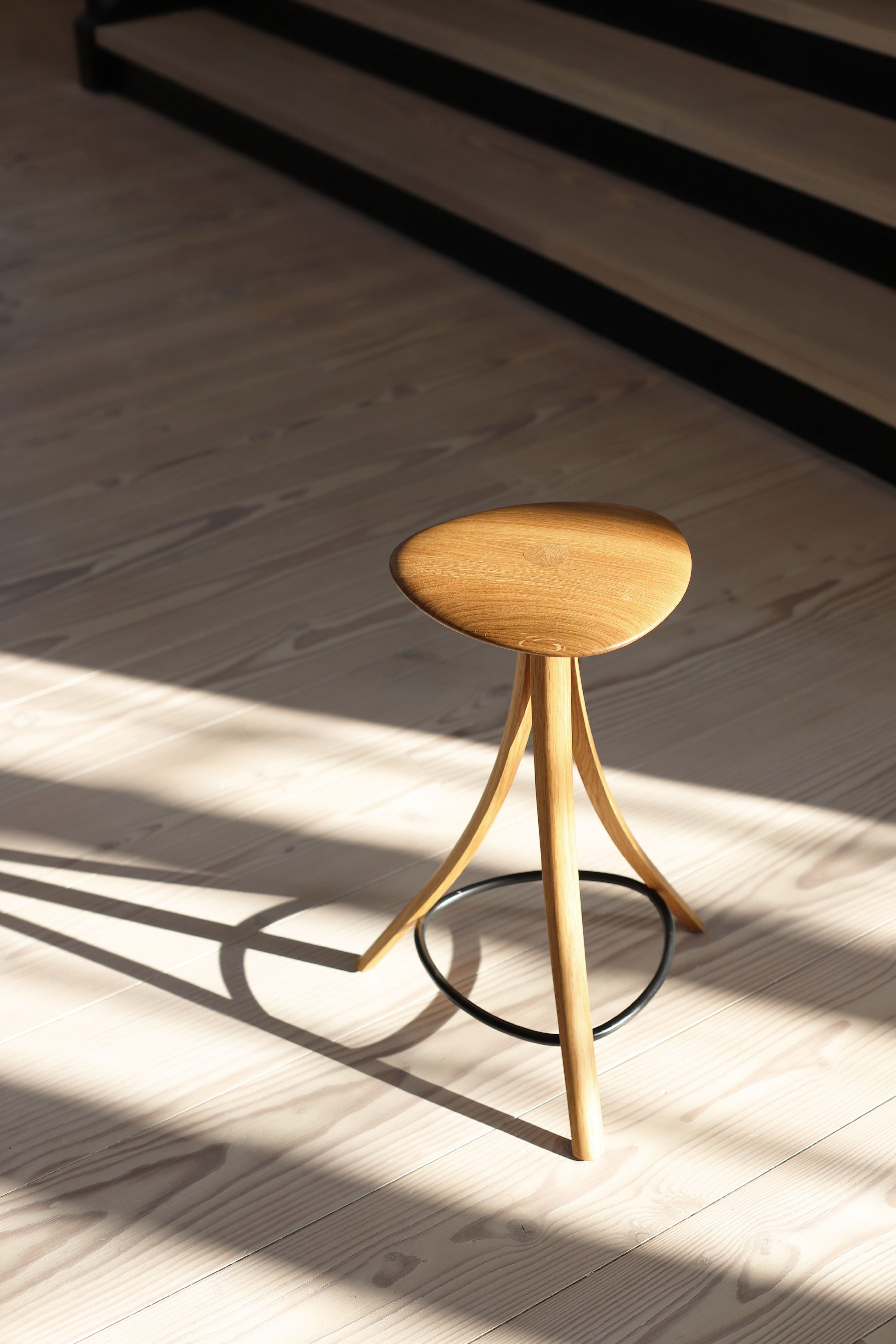 [product_category]-Ro Collection Clover Stool, Oak/Oil-Ro Collection-5712129038233-CLO-S-OO-999-ROC-11