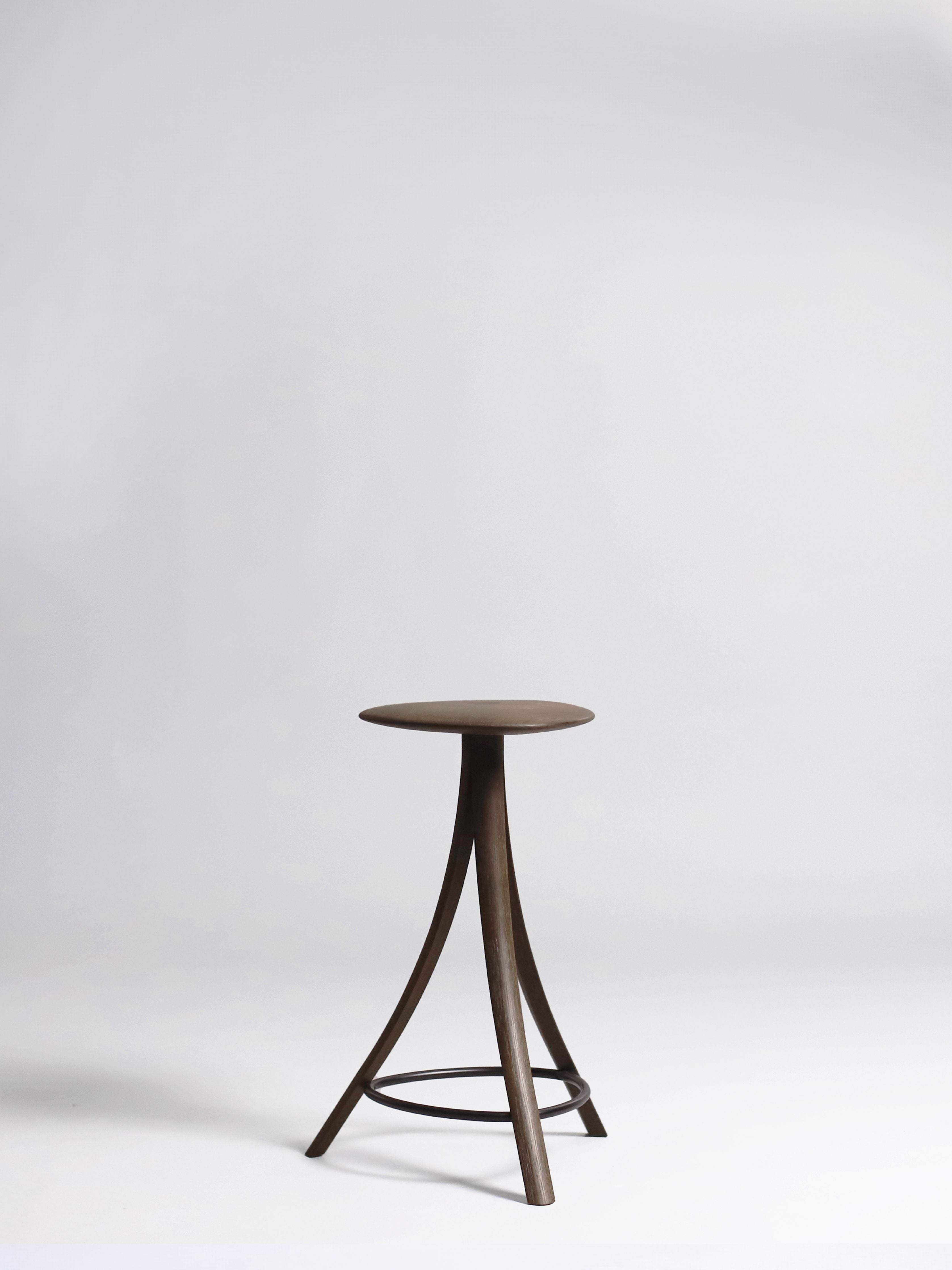 [product_category]-Ro Collection Clover Stool, Oak/Smoked-Ro Collection-5712129038240-CLO-S-OSM-999-ROC-2