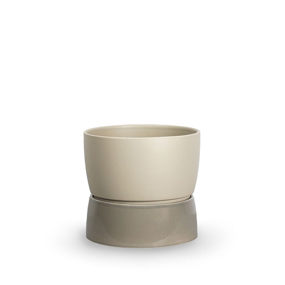 [product_category]-Ro Collection Two Tone Planter, Large, Dune Grey-Ro Collection-5712129037663-RD1153-043-G-ROC-1