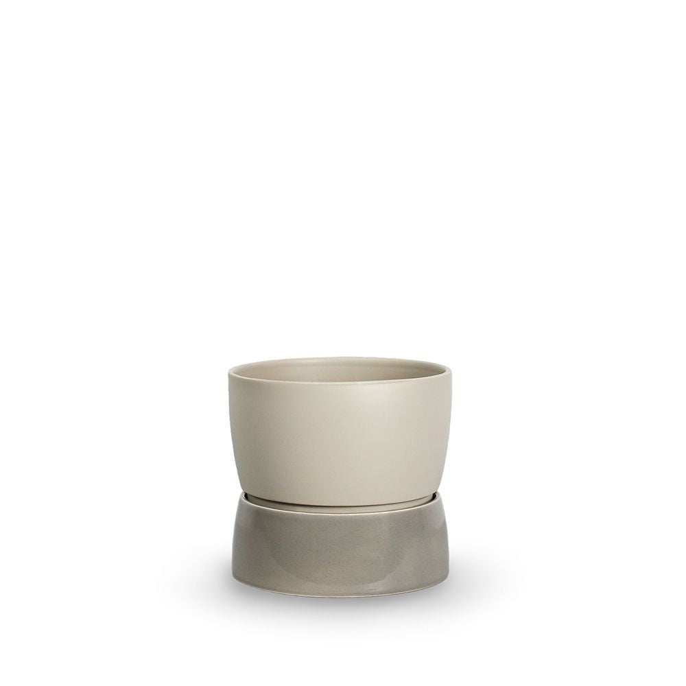 [product_category]-Ro Collection Two Tone Planter, Small, Dune Grey-Ro Collection-5712129037625-RD1152-043-G-ROC-1