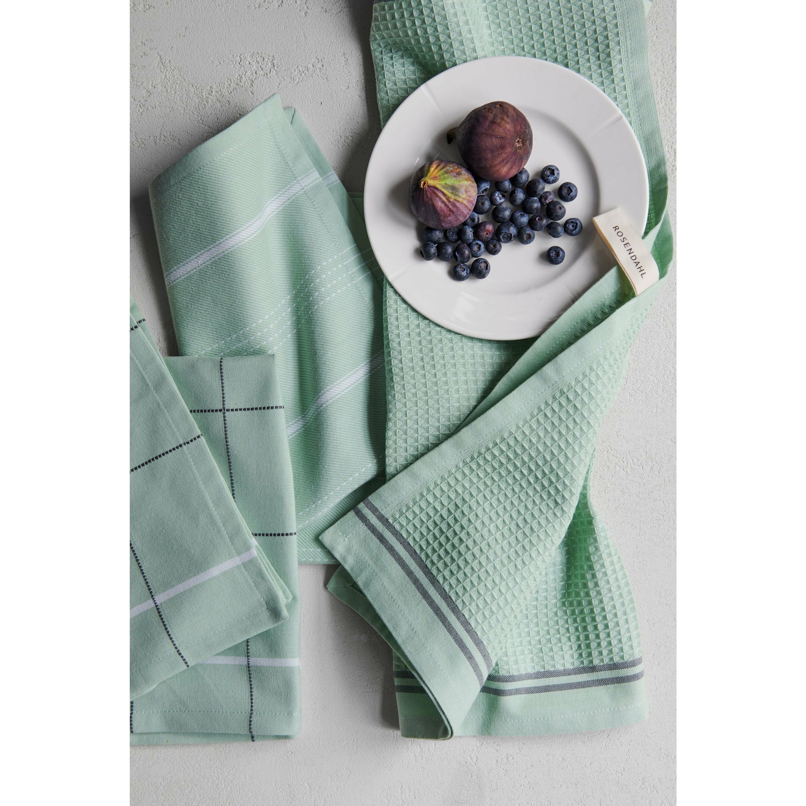 [product_category]-Rosendahl Beta Tea Towel, Mint-Rosendahl-5709513214144-21414-ROS-6