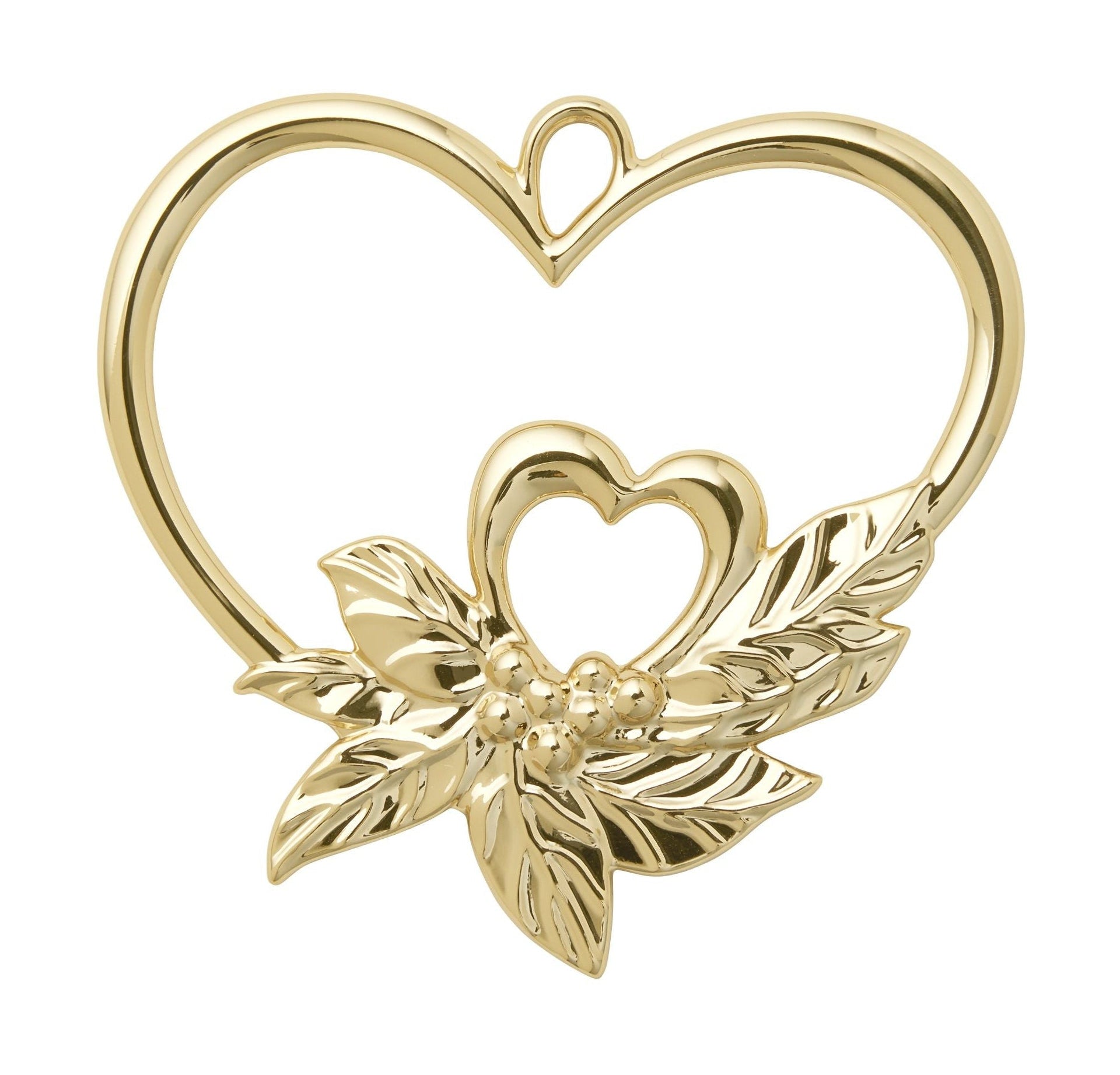 Rosendahl Double Heart H7 Cm Gold Plated