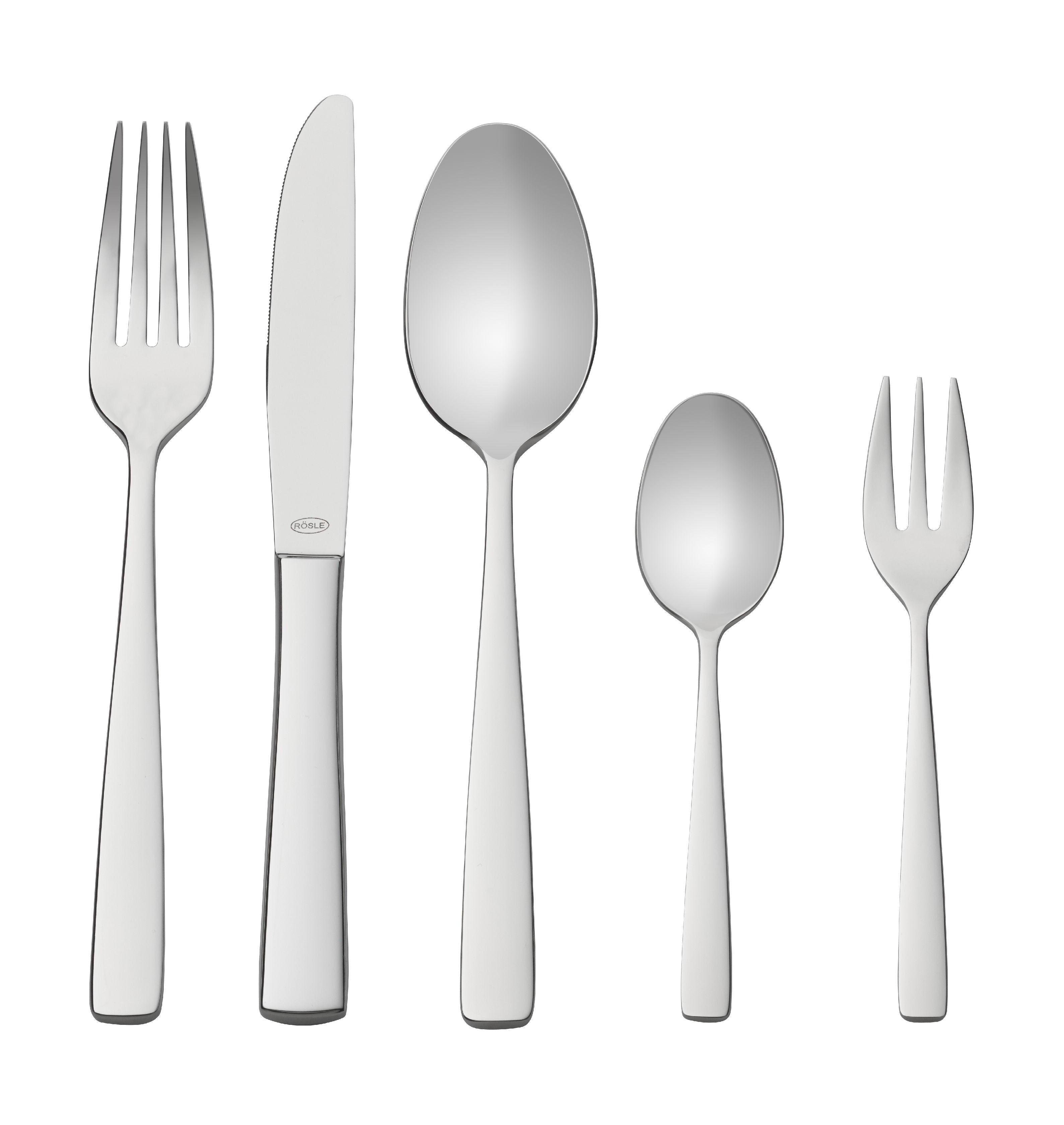 Rösle Elegance Cutlery Ensemble avec 60 pièces, poli