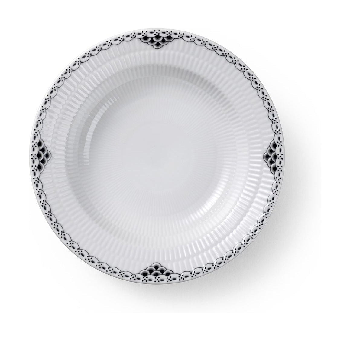 [product_category]-Royal Copenhagen Black Lace Deep Plate, 21 Cm-Royal Copenhagen-5705140742586-1066932-ROY-1