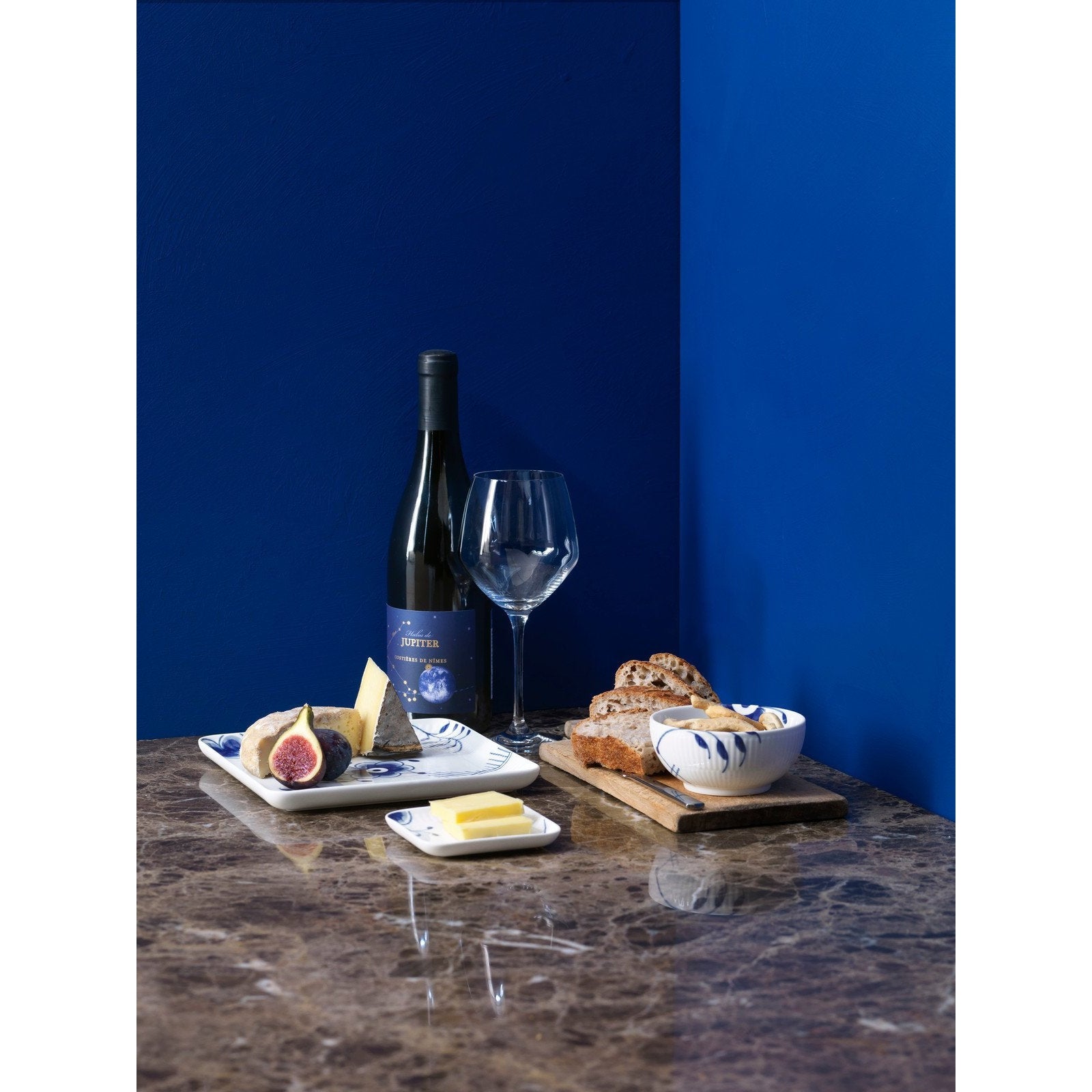 [product_category]-Royal Copenhagen Blue Fluted Mega Square Plate, 9cm-Royal Copenhagen-5705140733171-1027457-ROY-5