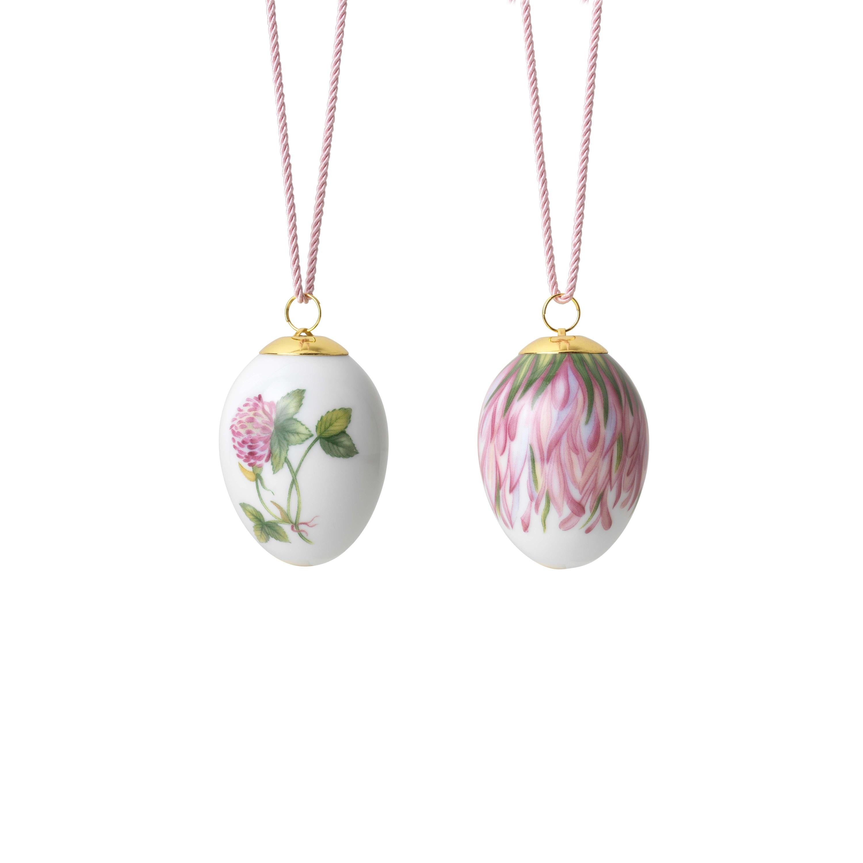 [product_category]-Royal Copenhagen Easter Pendant 2023, Red Clover & Leaves 2 Pcs-Royal Copenhagen-5705140742159-1066076-ROY-5