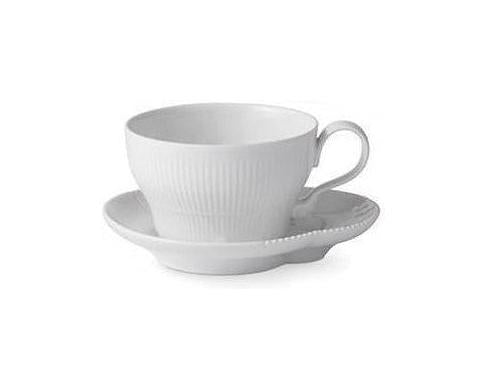 [product_category]-Royal Copenhagen Elements White Mug With Saucer, 26cl-Royal Copenhagen-5705140732594-1026456-ROY-1