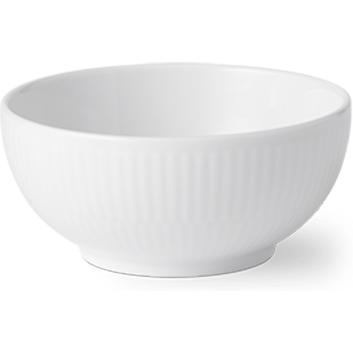 Royal Copenhagen White Rolded Bowl, 24Cl