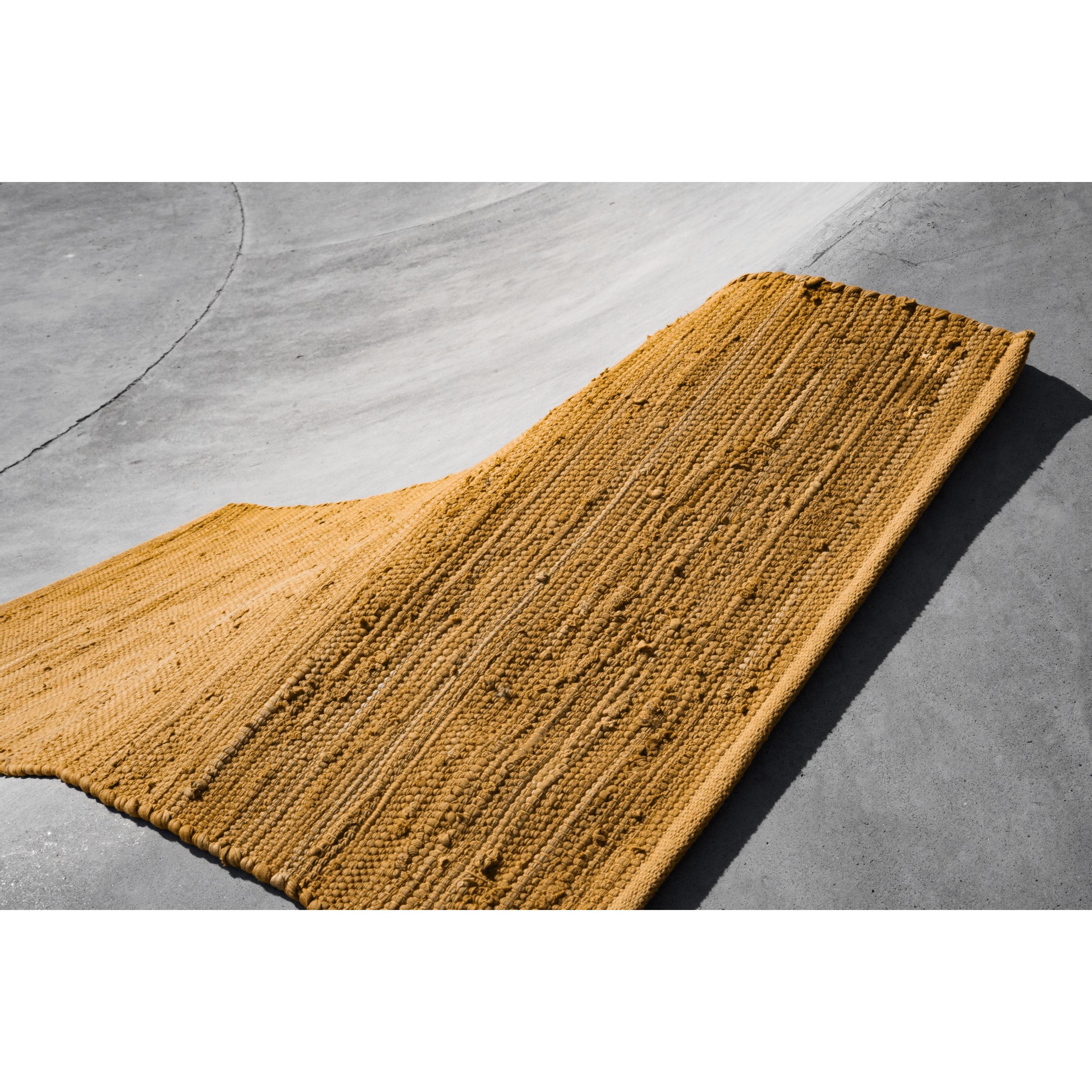 Rug Solid Cotton Rug Burnished Amber, 140 X 200 Cm