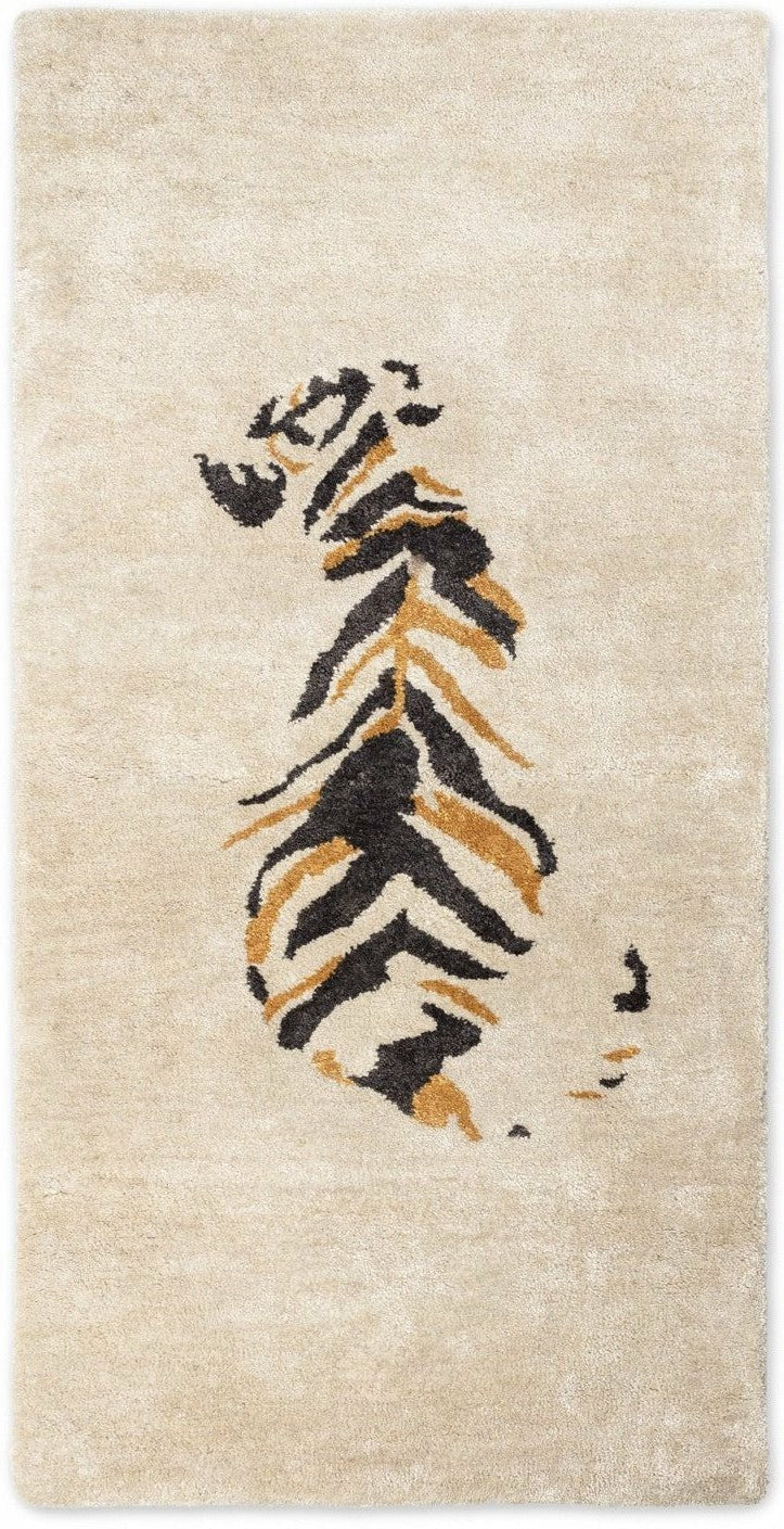 Tapis de jungle solide Tiger, 65 x 135 cm