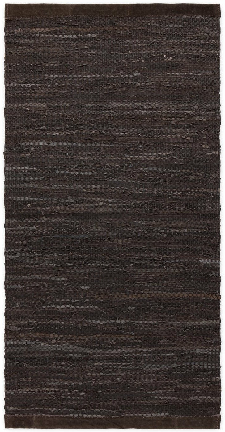 Tapis en cuir solide Choco, 170 x 240 cm