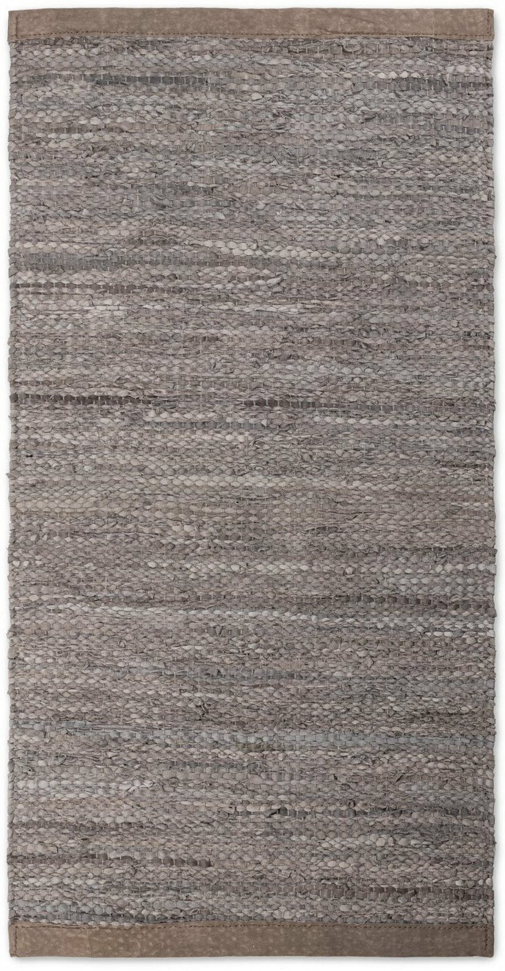 Rug Solid Leather Carpet Wood, 60 X 90 Cm