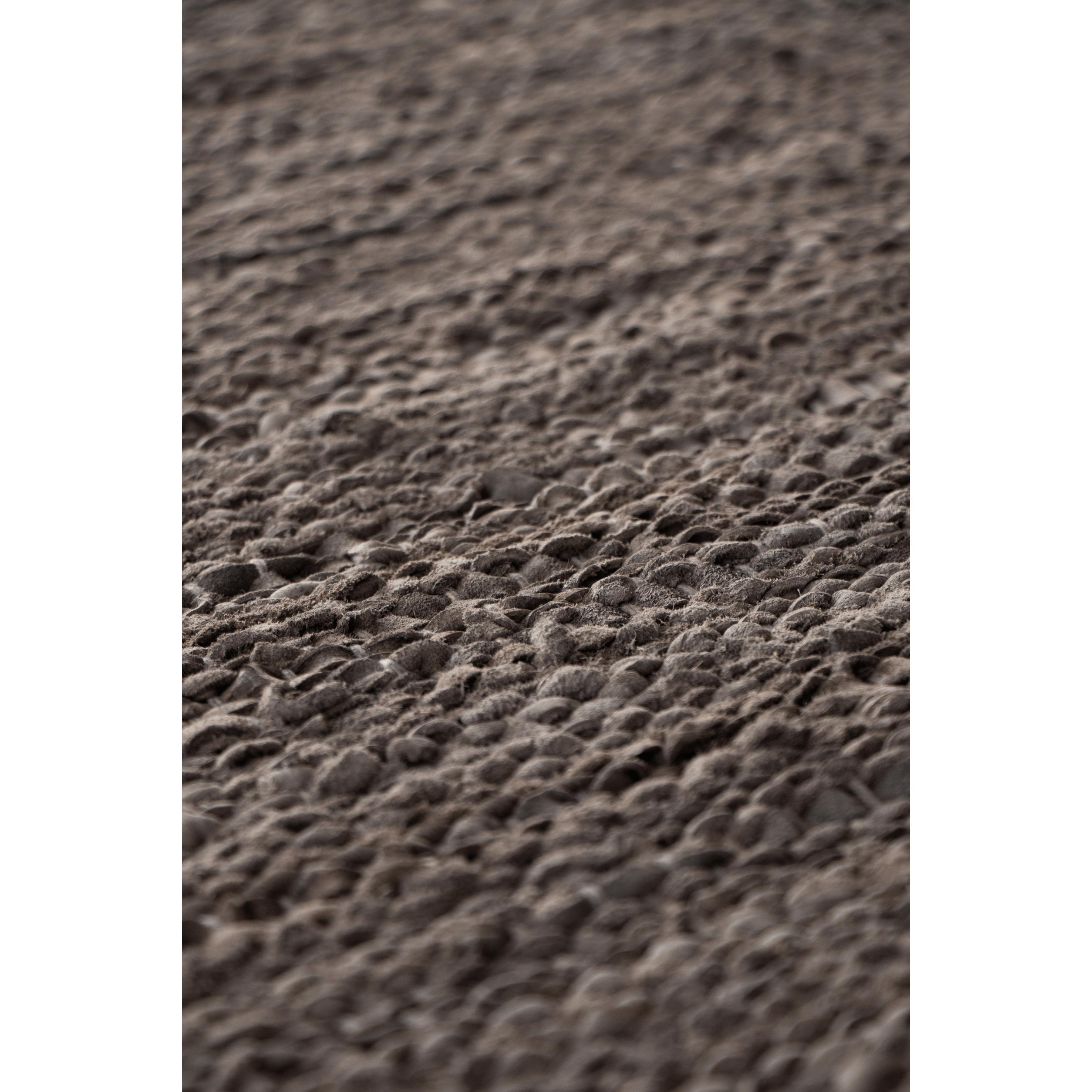 Rug Solid Leather Carpet Wood, 75 X 300 Cm