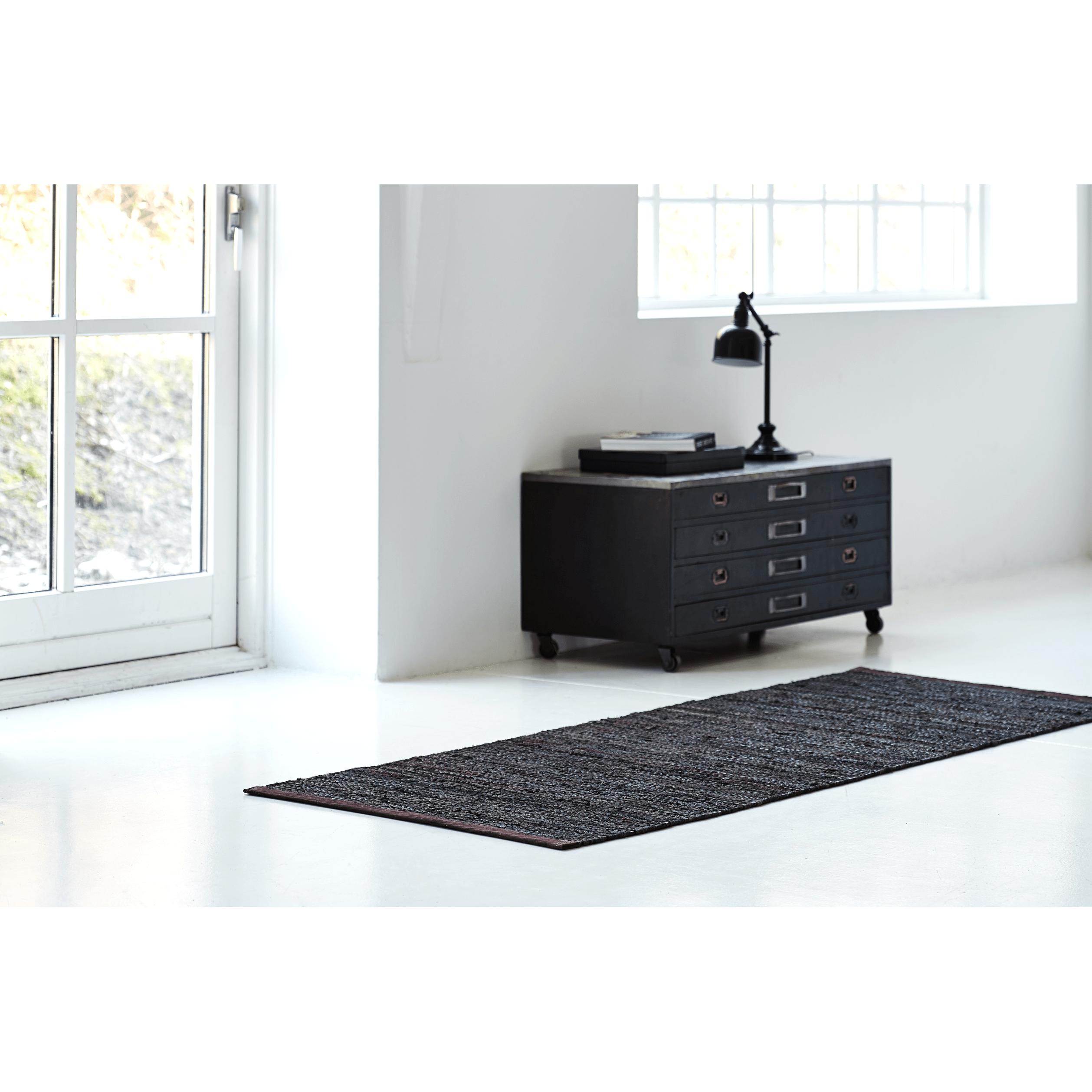 Rug Solid Leather Rug Choco, 250 X 350 Cm