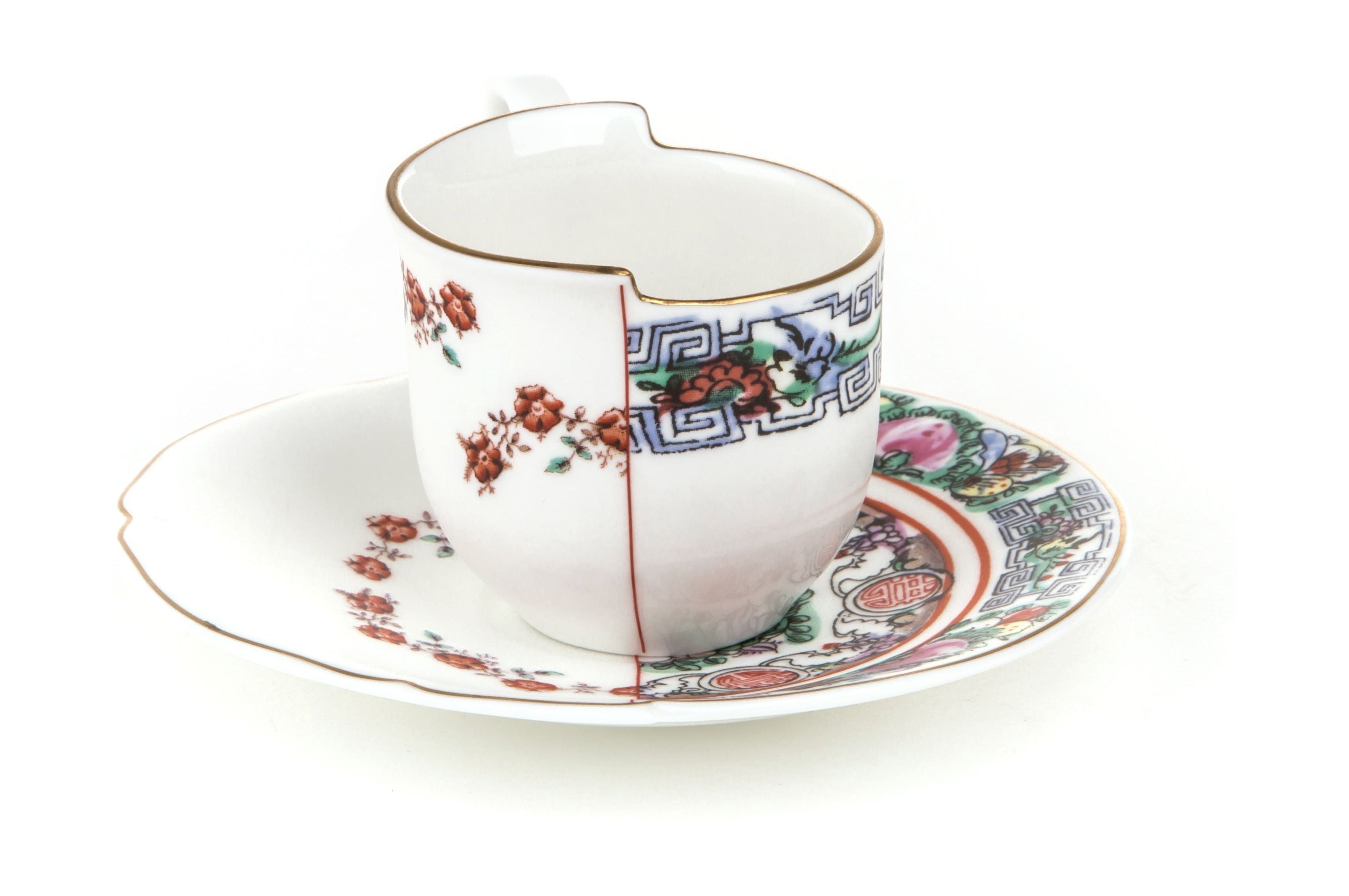 Tasse de café hybride Seletti avec soucoupe, Tamara