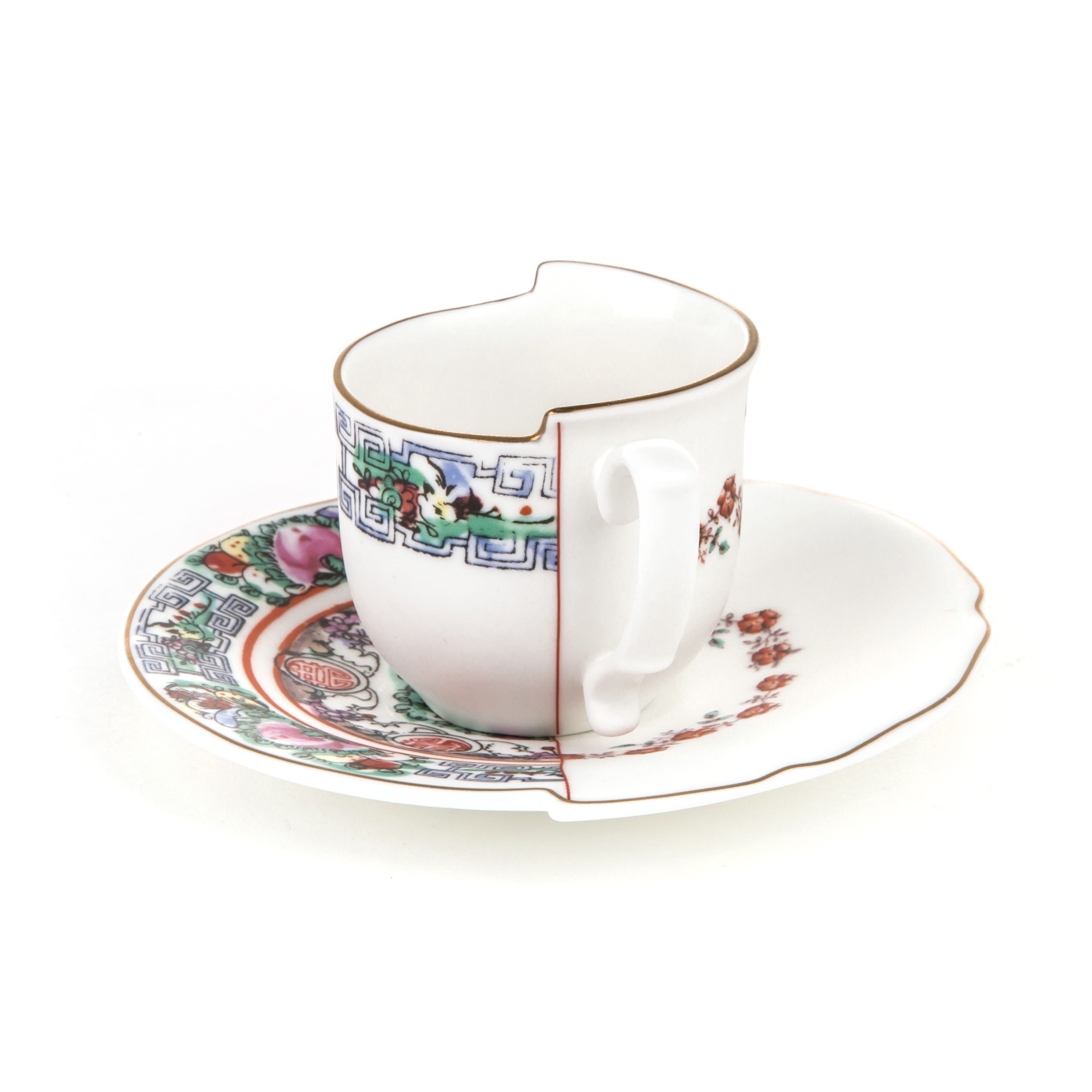 Tasse de café hybride Seletti avec soucoupe, Tamara