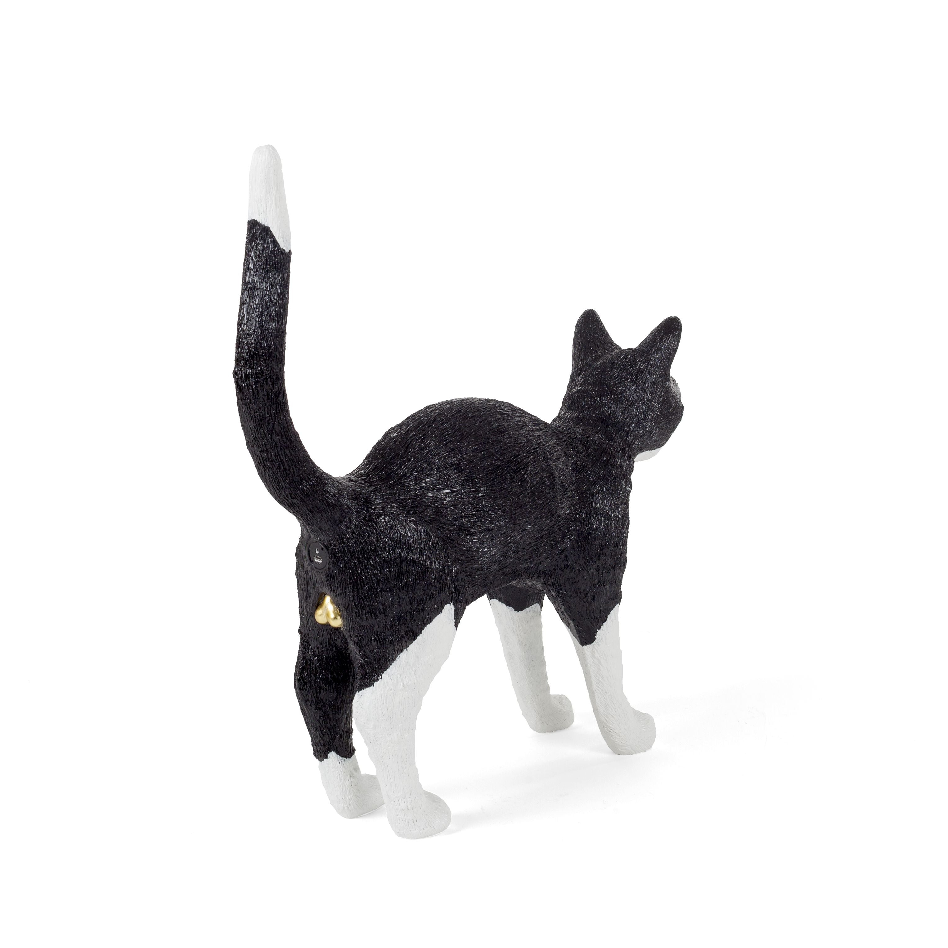 [product_category]-Seletti Jobby The Cat Lamp, Black/White-Seletti-8008215150420-15042-SEL-3