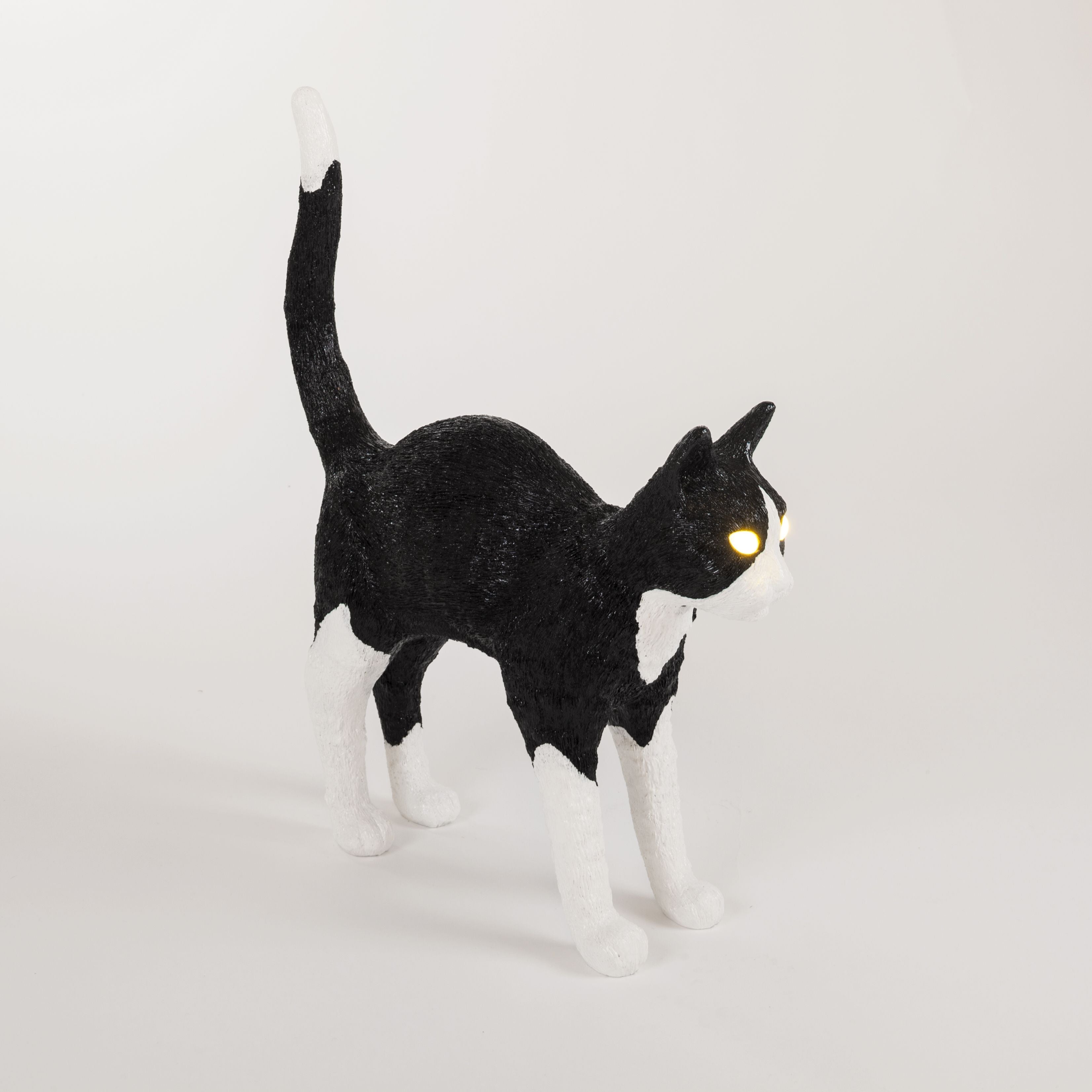 [product_category]-Seletti Jobby The Cat Lamp, Black/White-Seletti-8008215150420-15042-SEL-8