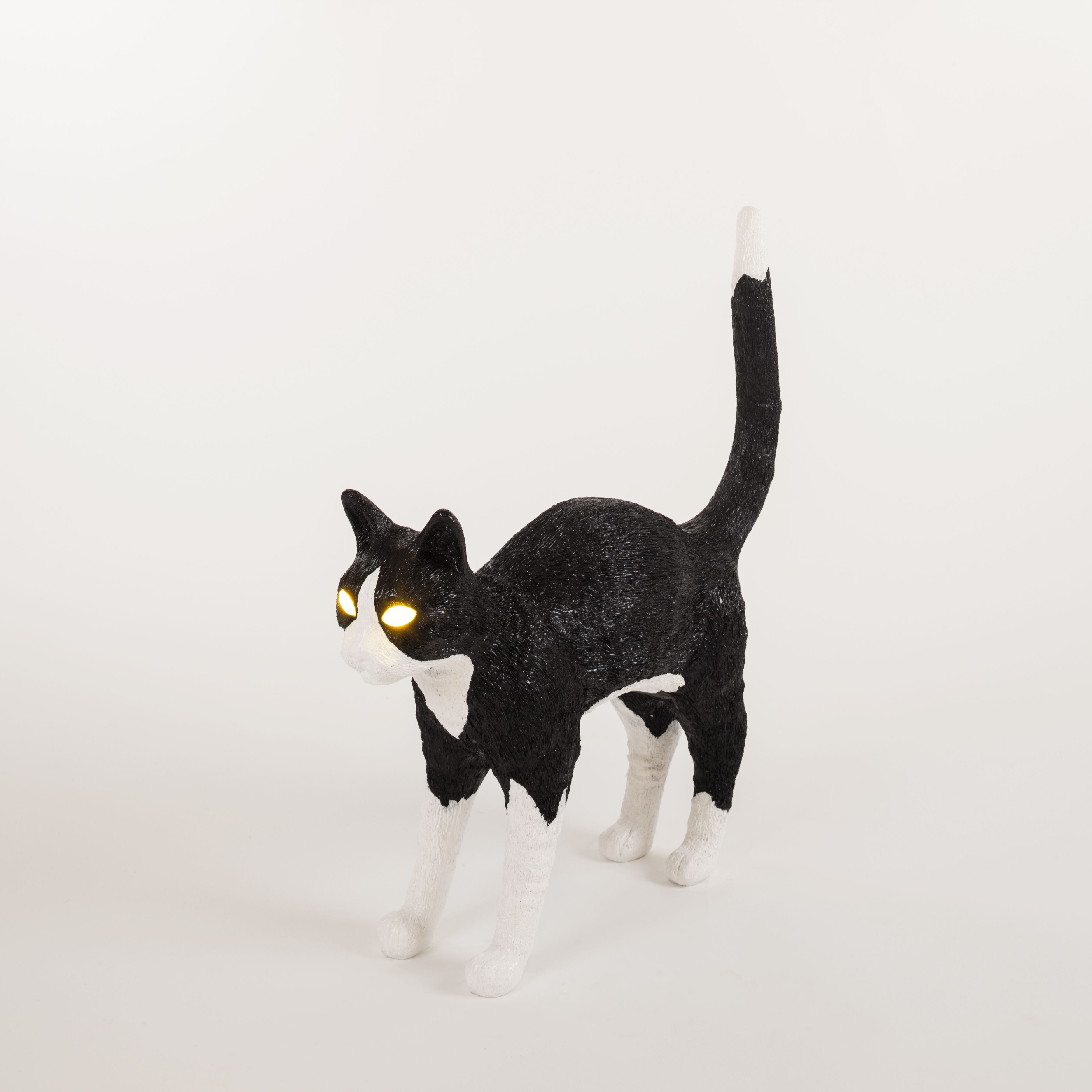 [product_category]-Seletti Jobby The Cat Lamp, Black/White-Seletti-8008215150420-15042-SEL-9