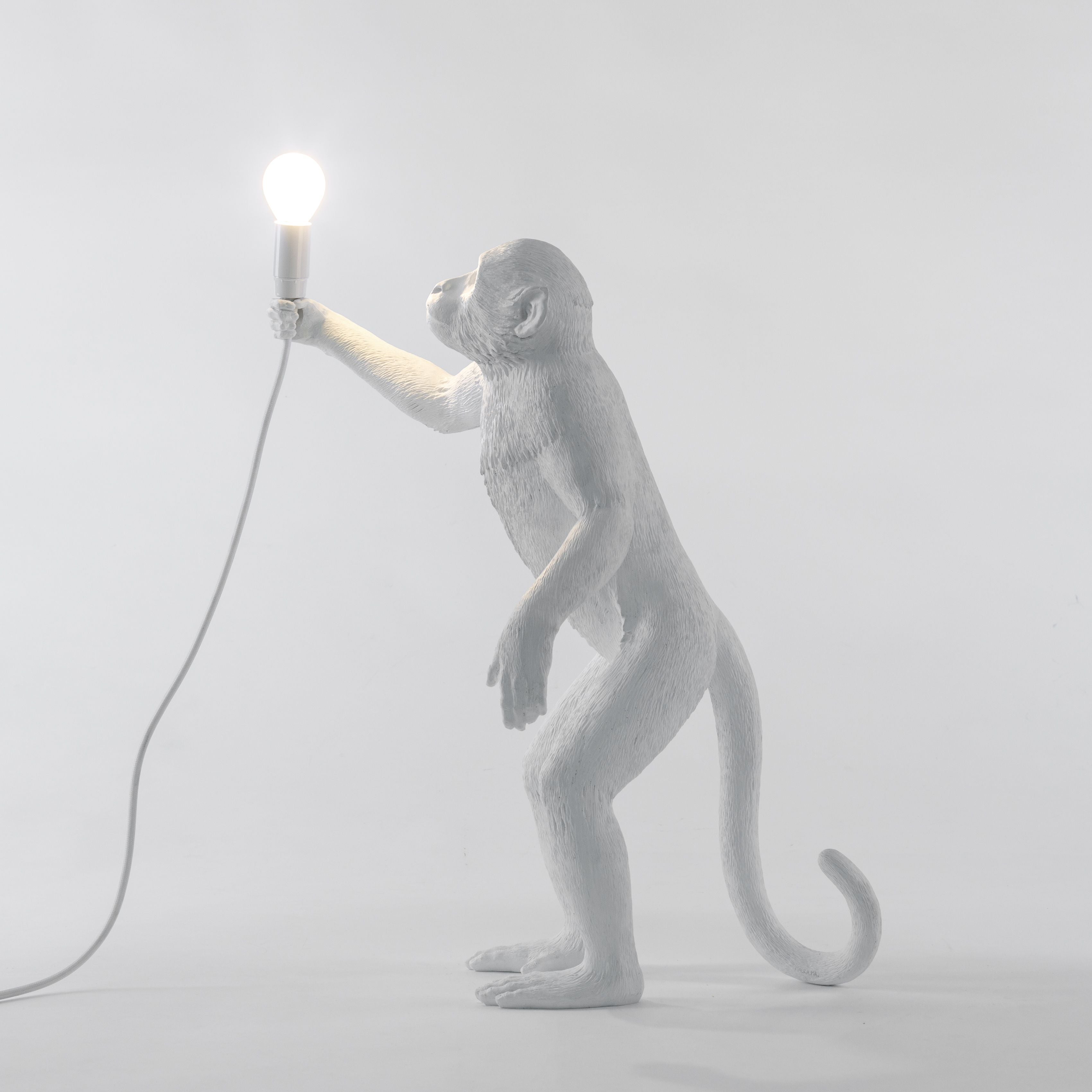 [product_category]-Seletti Monkey Outdoor Lamp White, Standing-Seletti-8008215149264-14926-SEL-8