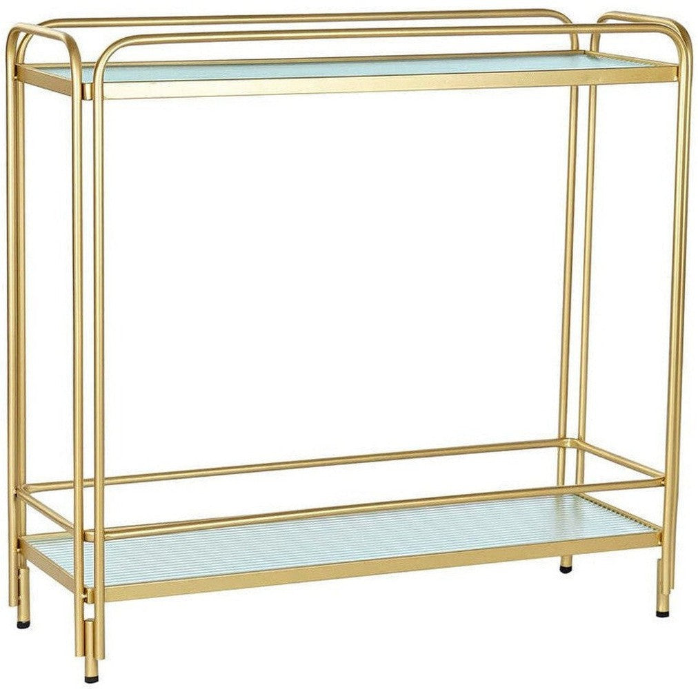 [product_category]-Serving trolley DKD Home Decor Golden Metal Crystal 80 x 28 x 81 cm-Bigbuy-S3033310-1