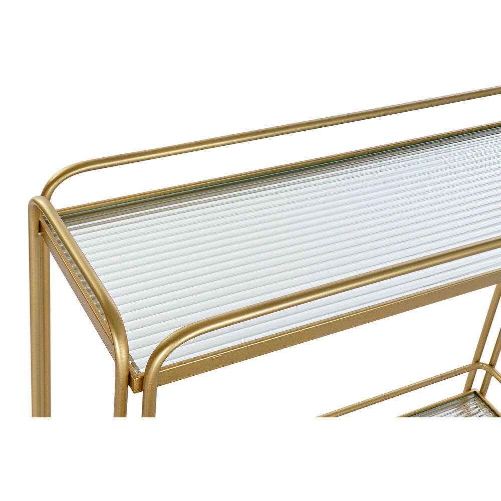 [product_category]-Serving trolley DKD Home Decor Golden Metal Crystal 80 x 28 x 81 cm-Bigbuy-S3033310-4