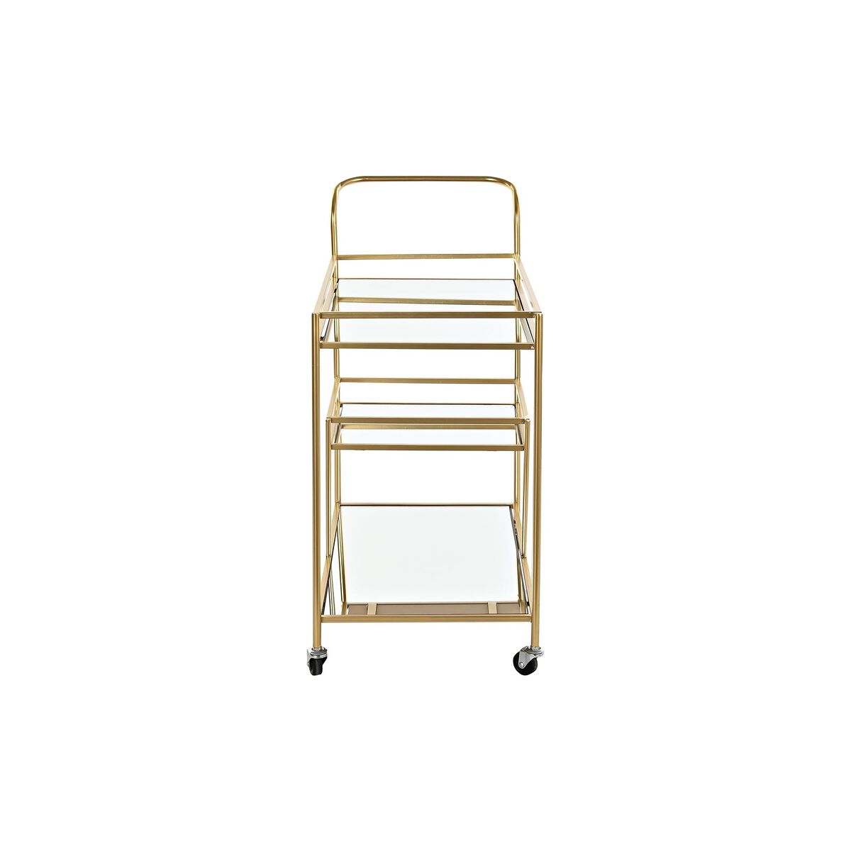 [product_category]-Serving trolley DKD Home Decor Golden Metal Mirror 71 x 35 x 75,5 cm-Bigbuy-S3033691-3
