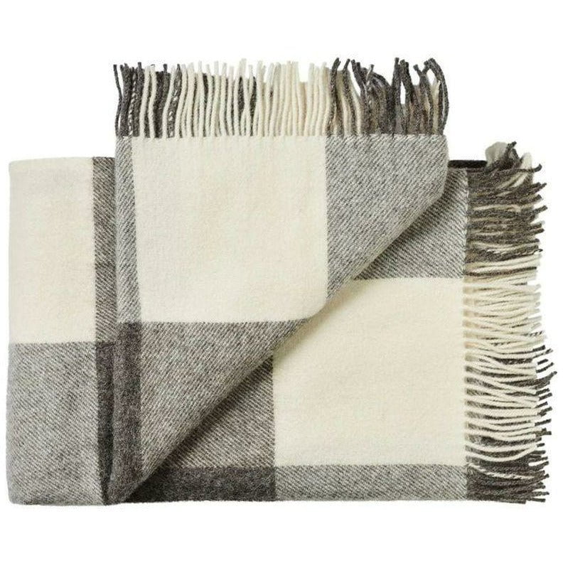 Silkeborg Uldspinderri ærø Plaid 140 x240 cm, blanc gris