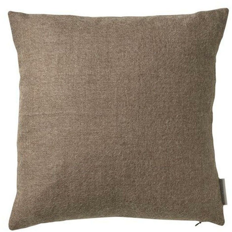 Coussin Silkeborg Uldspinderi Arequipa 40 x 40 cm, marron noyer