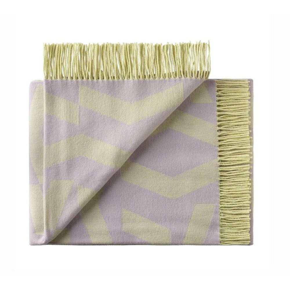 Silkorg Uldspinderi Dashes Plaid, Lilac Yellow