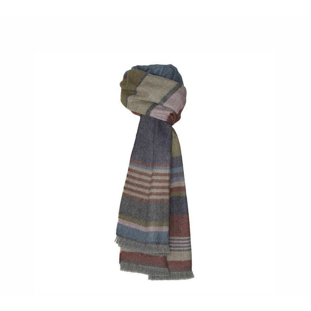 Silkeborg Uldspinderi Flow Scarf, Blue Bordeaux