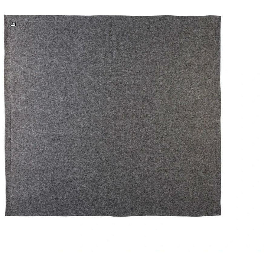 Silkorg Uldspinderi Gotland a cuadros 240 x240 cm, gris nórdico oscuro