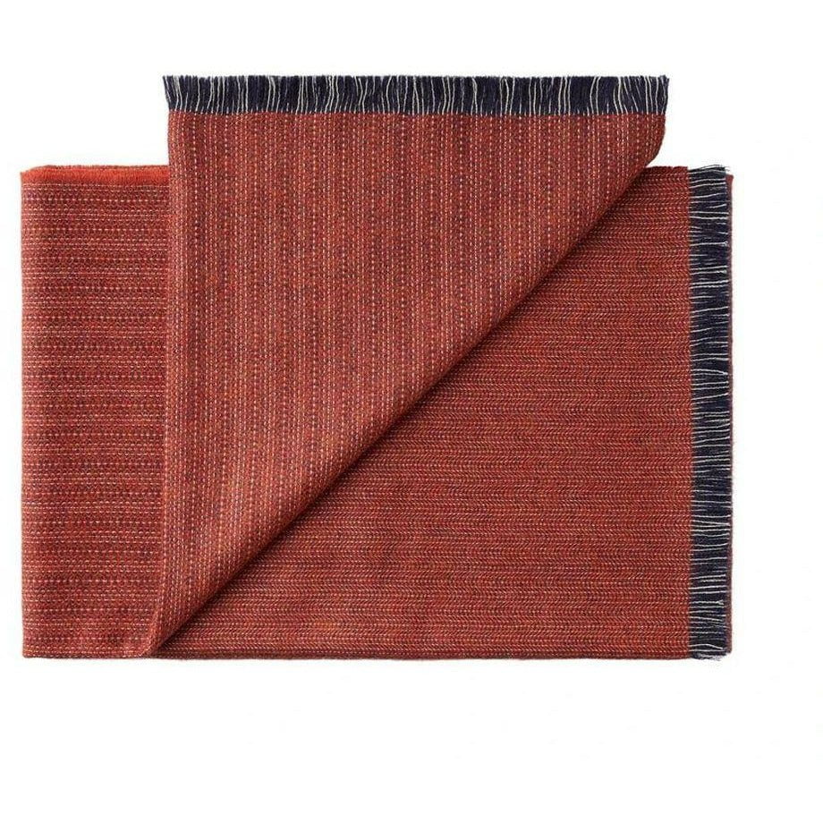 Silkeborg Uldspinderi Pine Plaid, Blue Terracotta