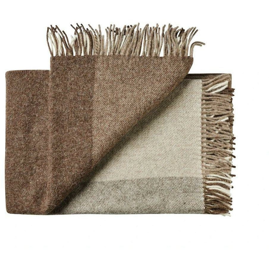 Silkeborg Uldspinderri Tunø Plaid, gradient marron