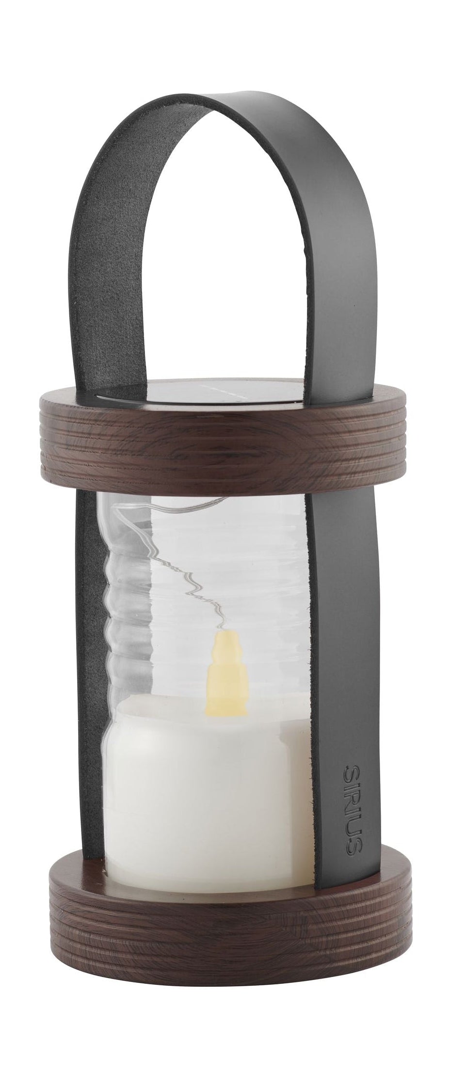 Sirius Aston Solar Lantern Øx H 12x26,5 cm, negro/marrón