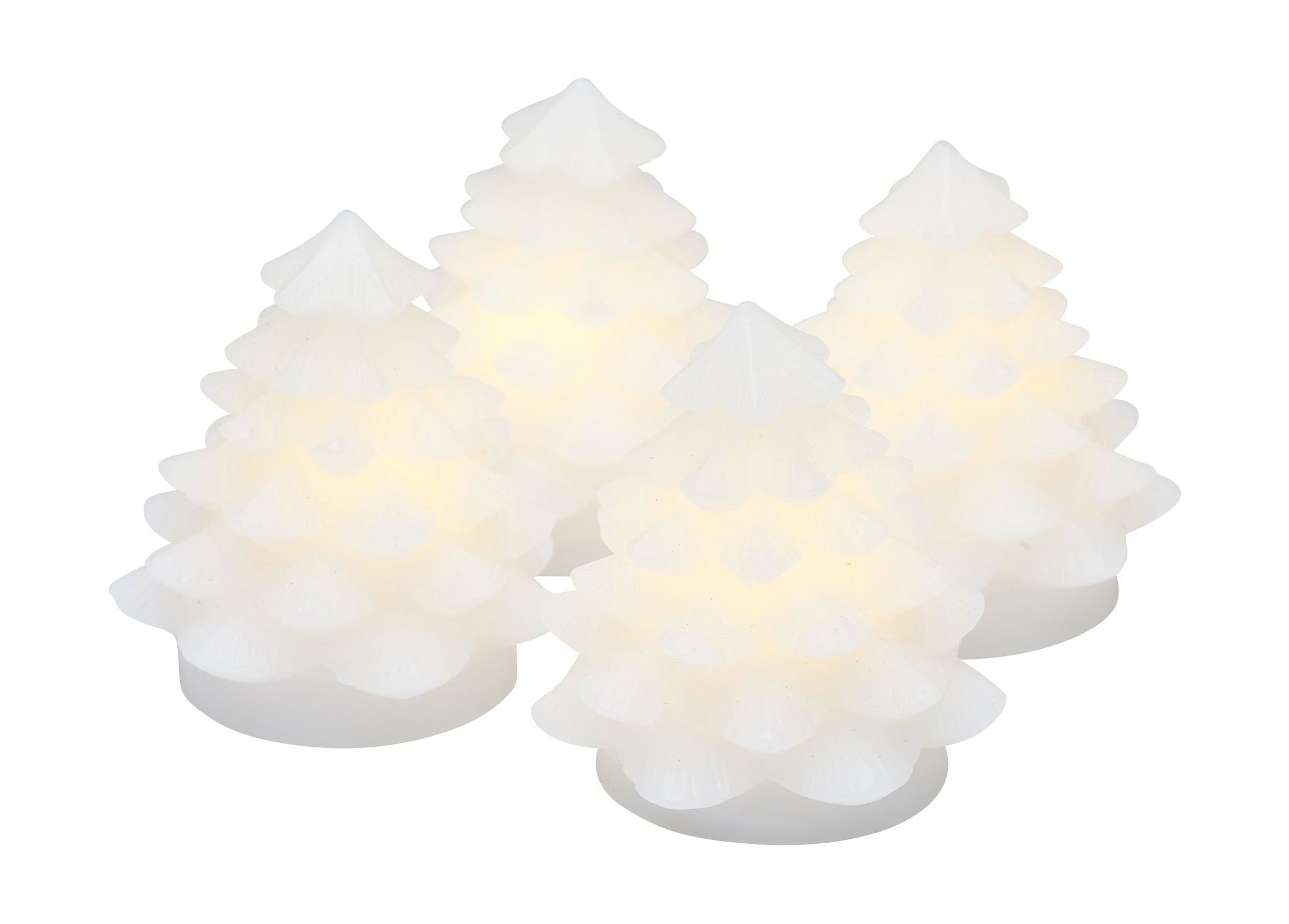 Sirius Carla führte Weihnachtsbaum Mini White 4 PCs, H7 cm