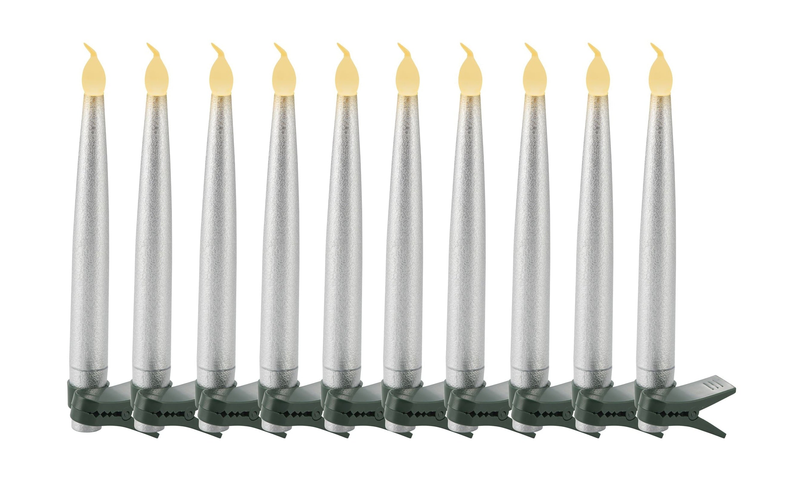 Sirius Carolin Led Candles 10 Pcs, Silver