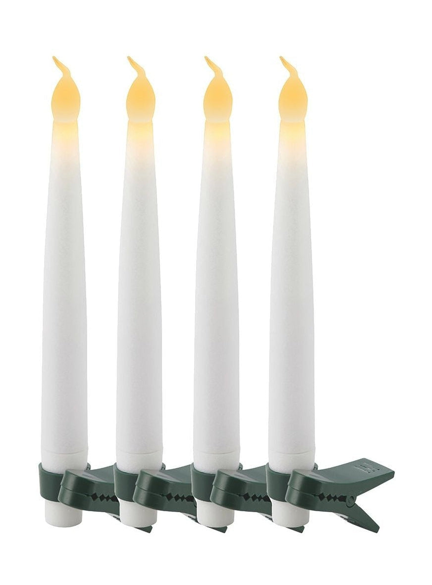 Sirius Carolin Led Candles 4 PCS Set, blanco