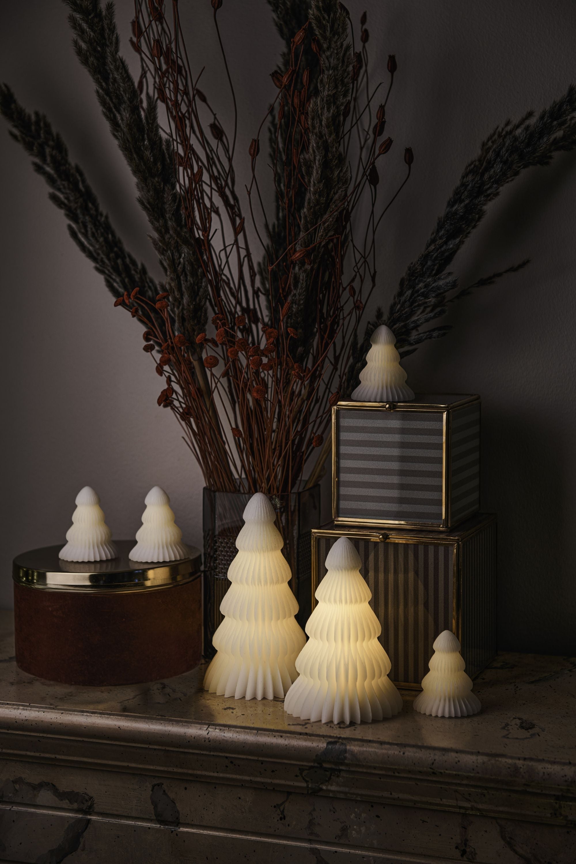 [product_category]-Sirius Claire Led Christmas Tree White Mini 4 Pcs., H7 Cm-Sirius-5707310132074-13207-SIR-3