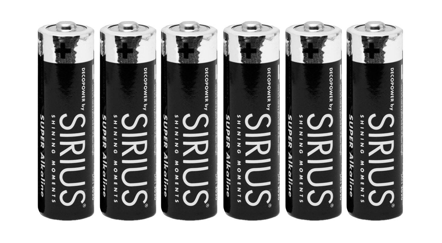 Baterías Sirius Deco Power AA, 6 PC set