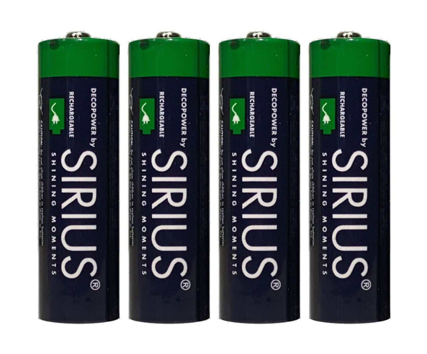 Baterías recargables de Sirius Deco Power AA, 4 PCS establecido