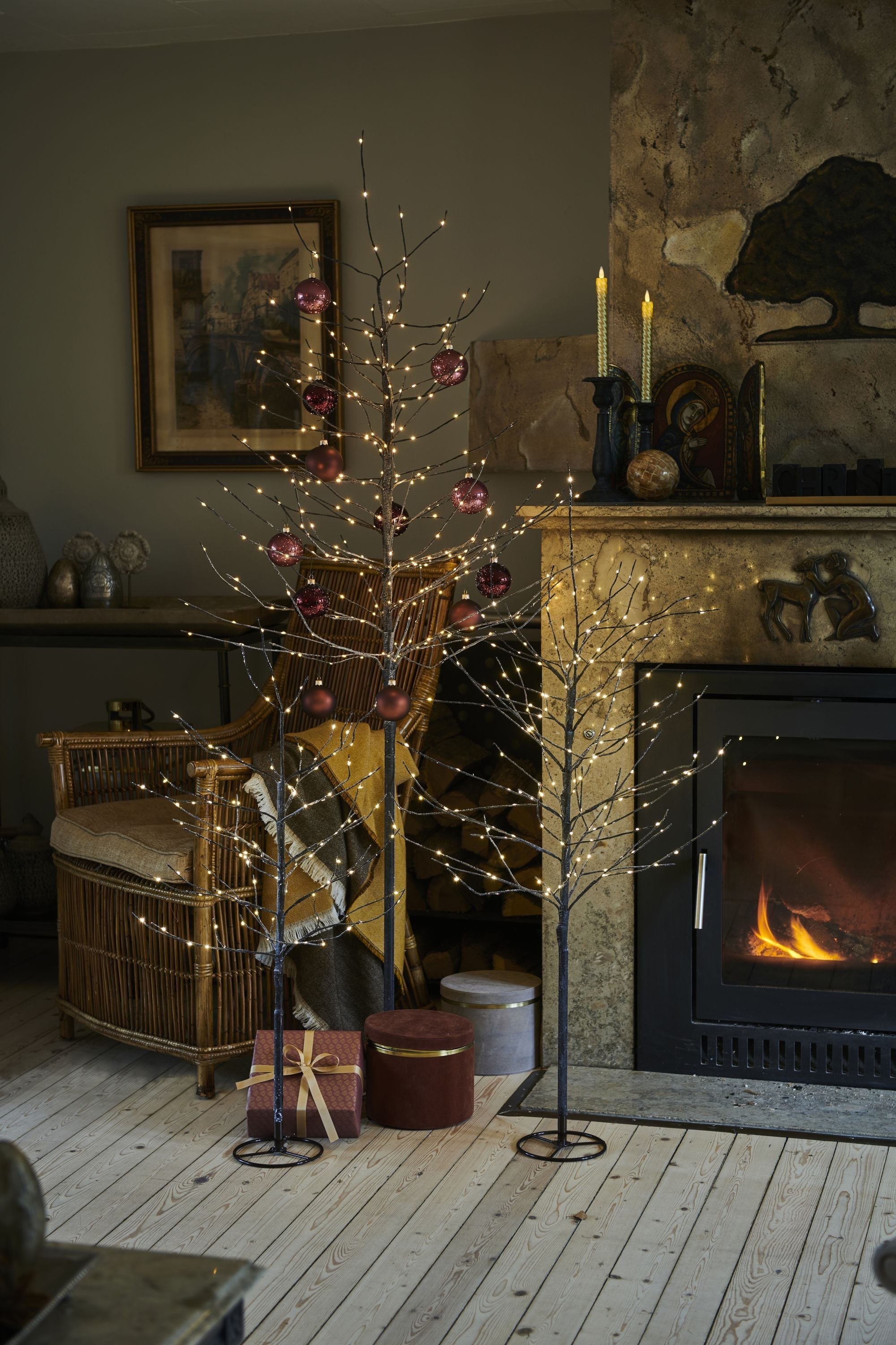 [product_category]-Sirius Kira Tree 96 L H90cm ø30cm+5m, Brown/Snowy White-Sirius-5707310602409-60240-SIR-5