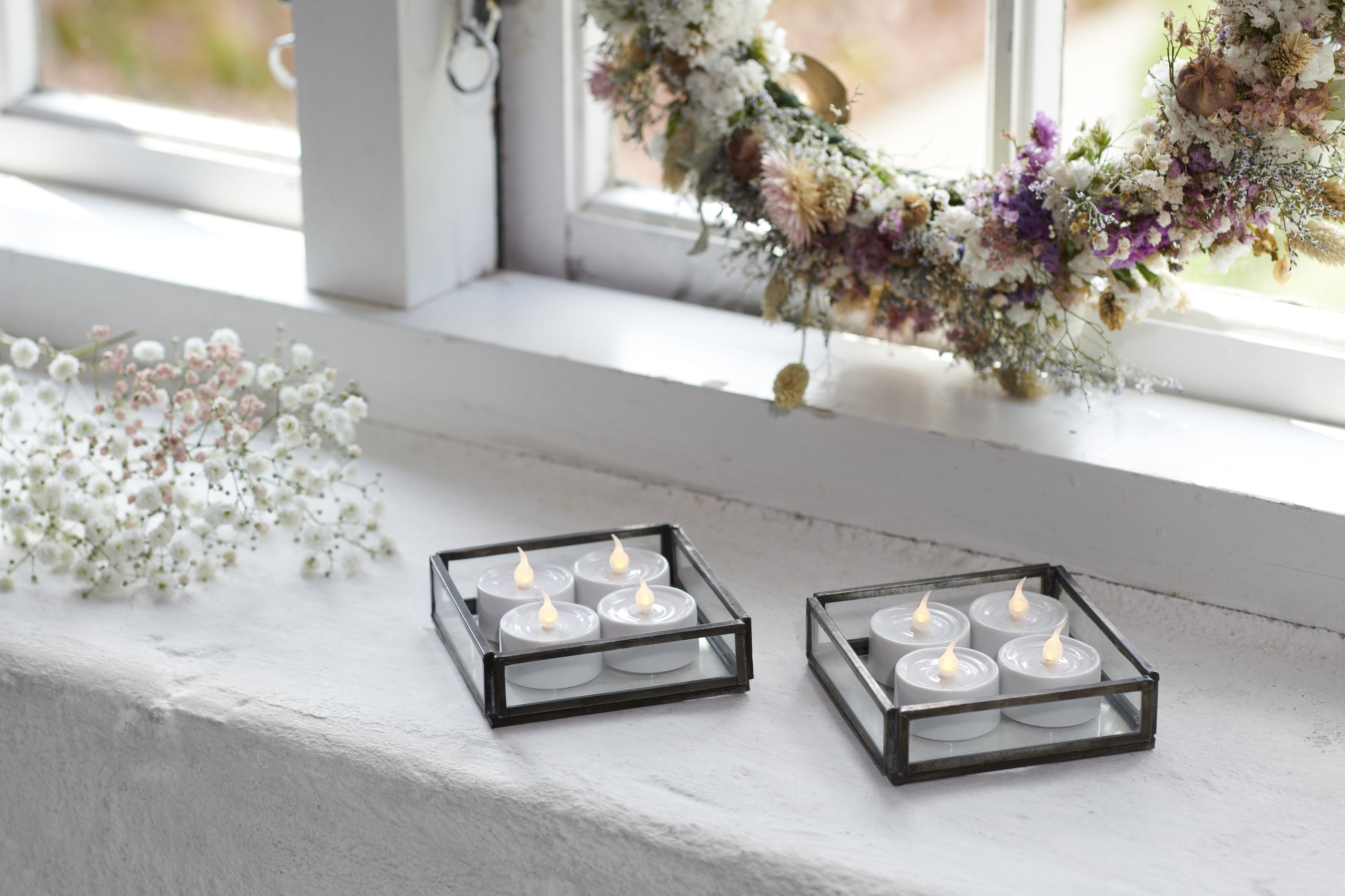 [product_category]-Sirius Lone Battery Tealights 4 Pcs ø3,5 Cm, White-Sirius-5707310350003-35000-SIR-3