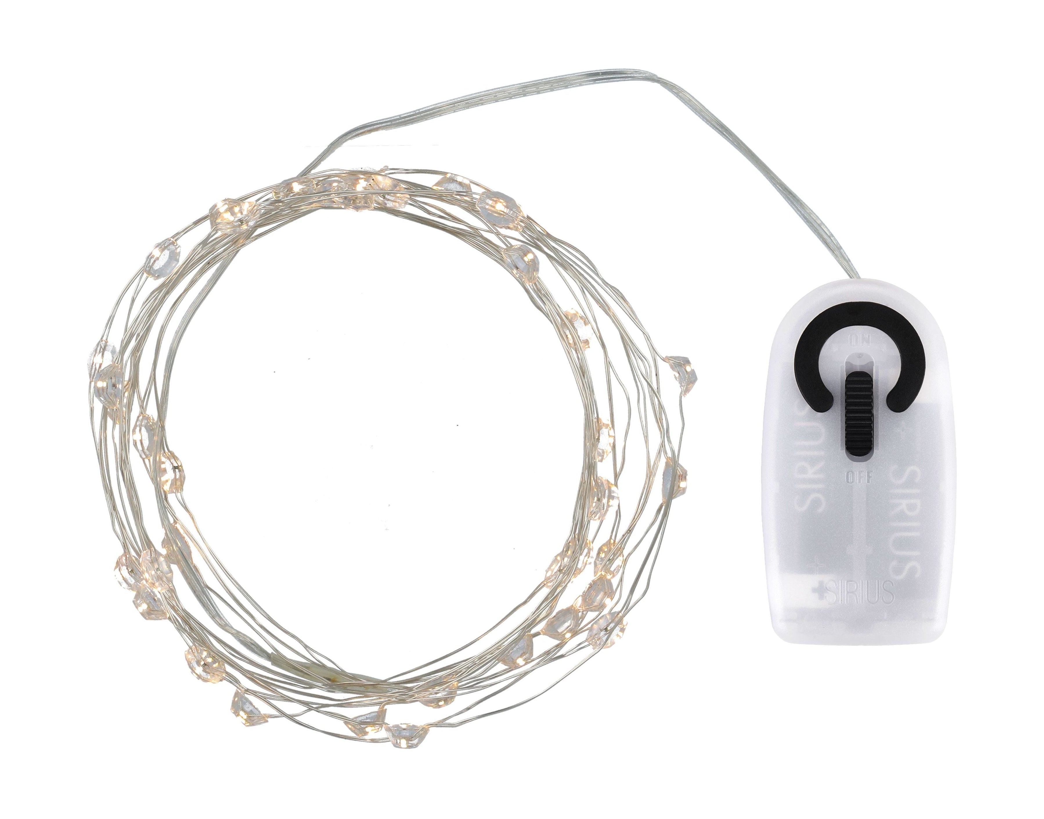 Sirius Maggie Light Chain 40 le ds, transparente/plateado