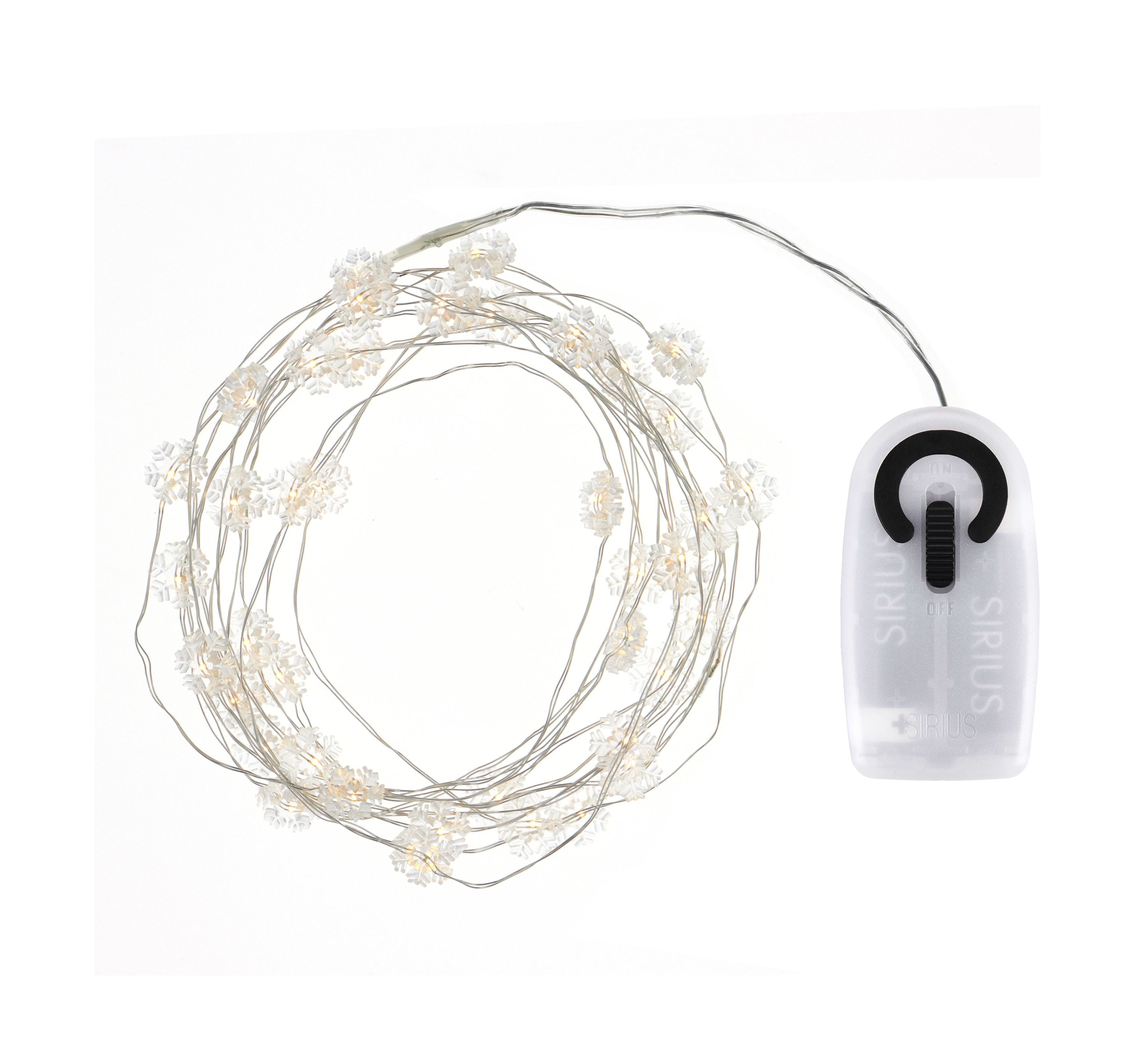 [product_category]-Sirius Nynne Snowflake Light Chain 40 Le Ds, Clear/Silver-Sirius-5707310307380-30738-SIR-1