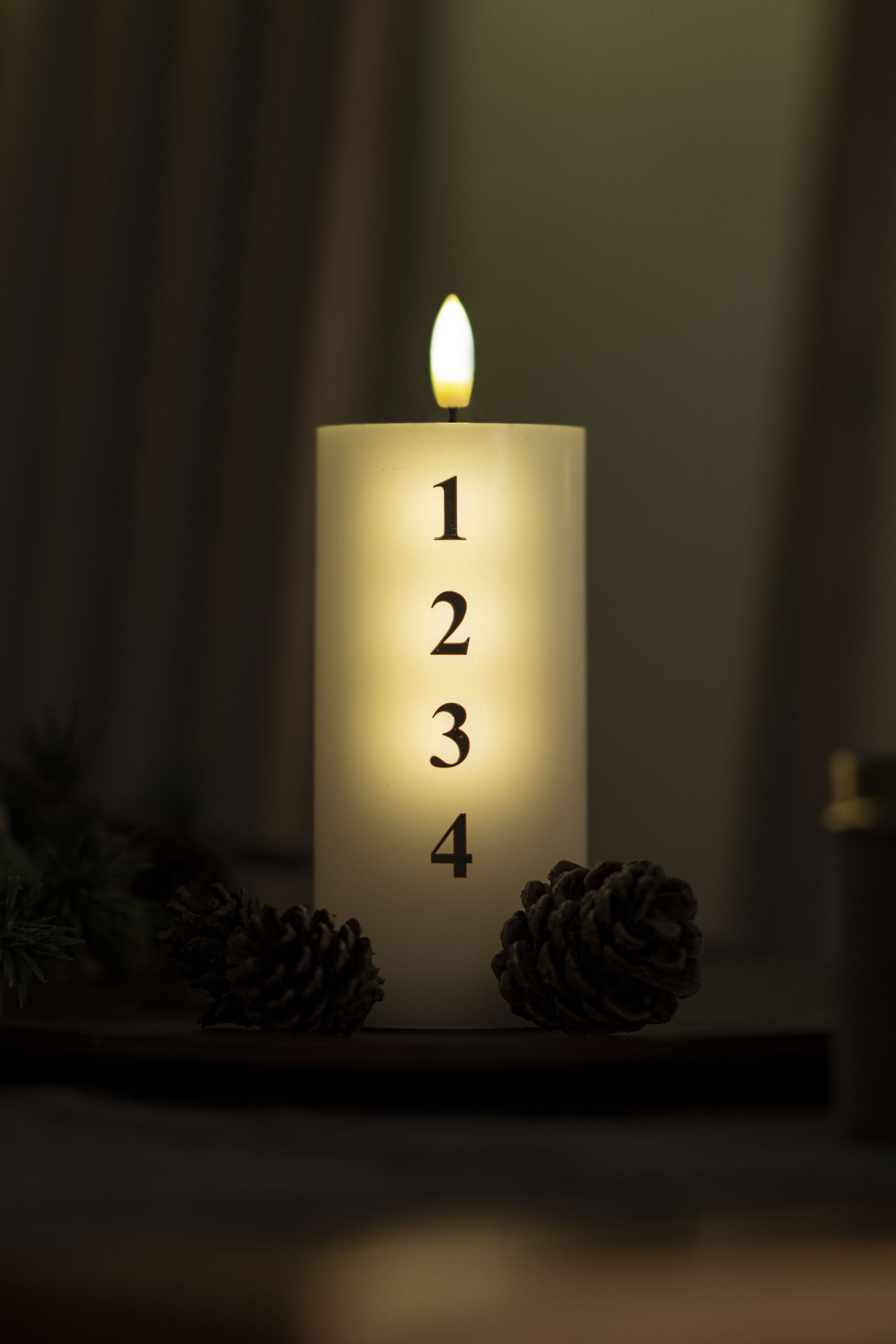 [product_category]-Sirius Sille Advent Light ø7x H15cm, White/Black-Sirius-5707310807040-80704-SIR-2