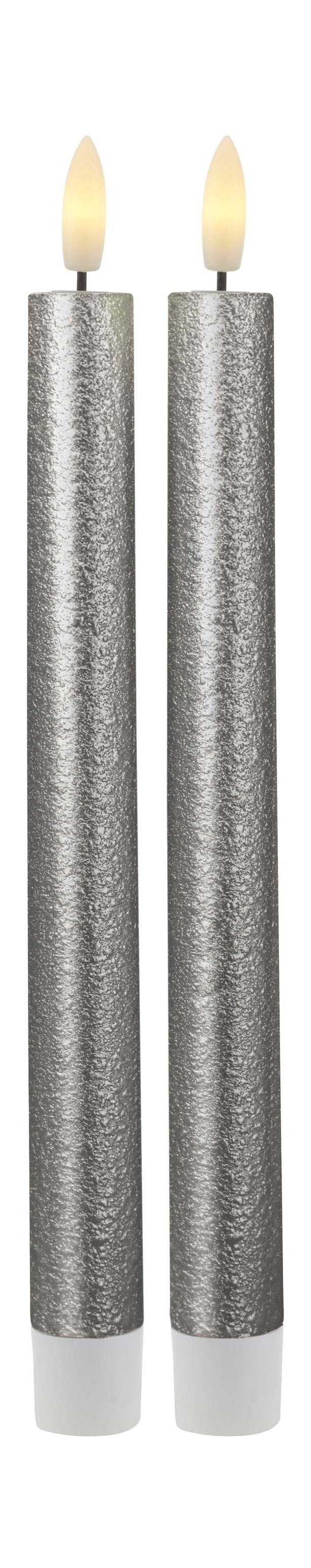 Sirius Sille führte Kerzenkronen 2PCS, Silber