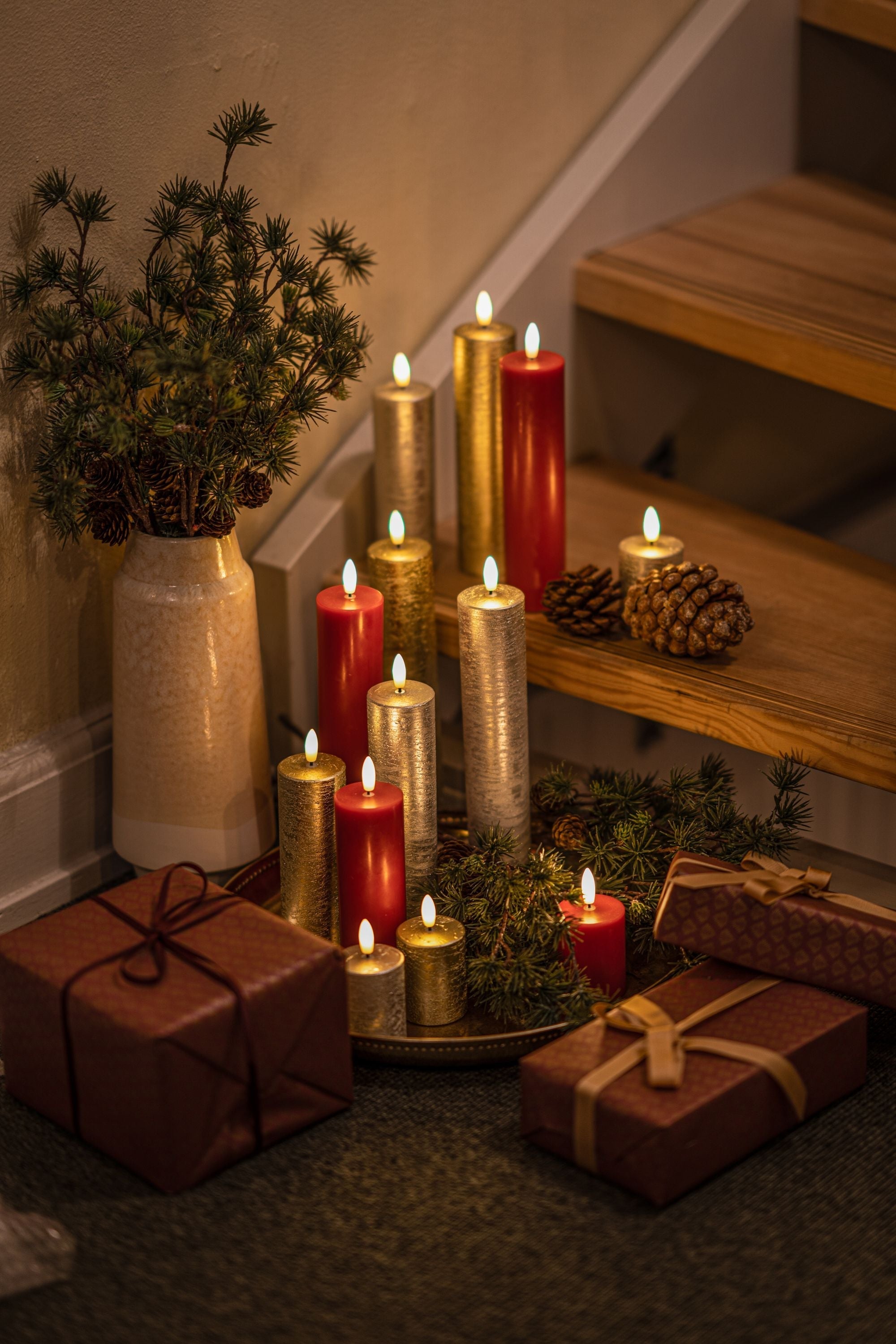 [product_category]-Sirius Sille Led Candle ø5x H15cm, Gold-Sirius-5707310807613-80761-SIR-6